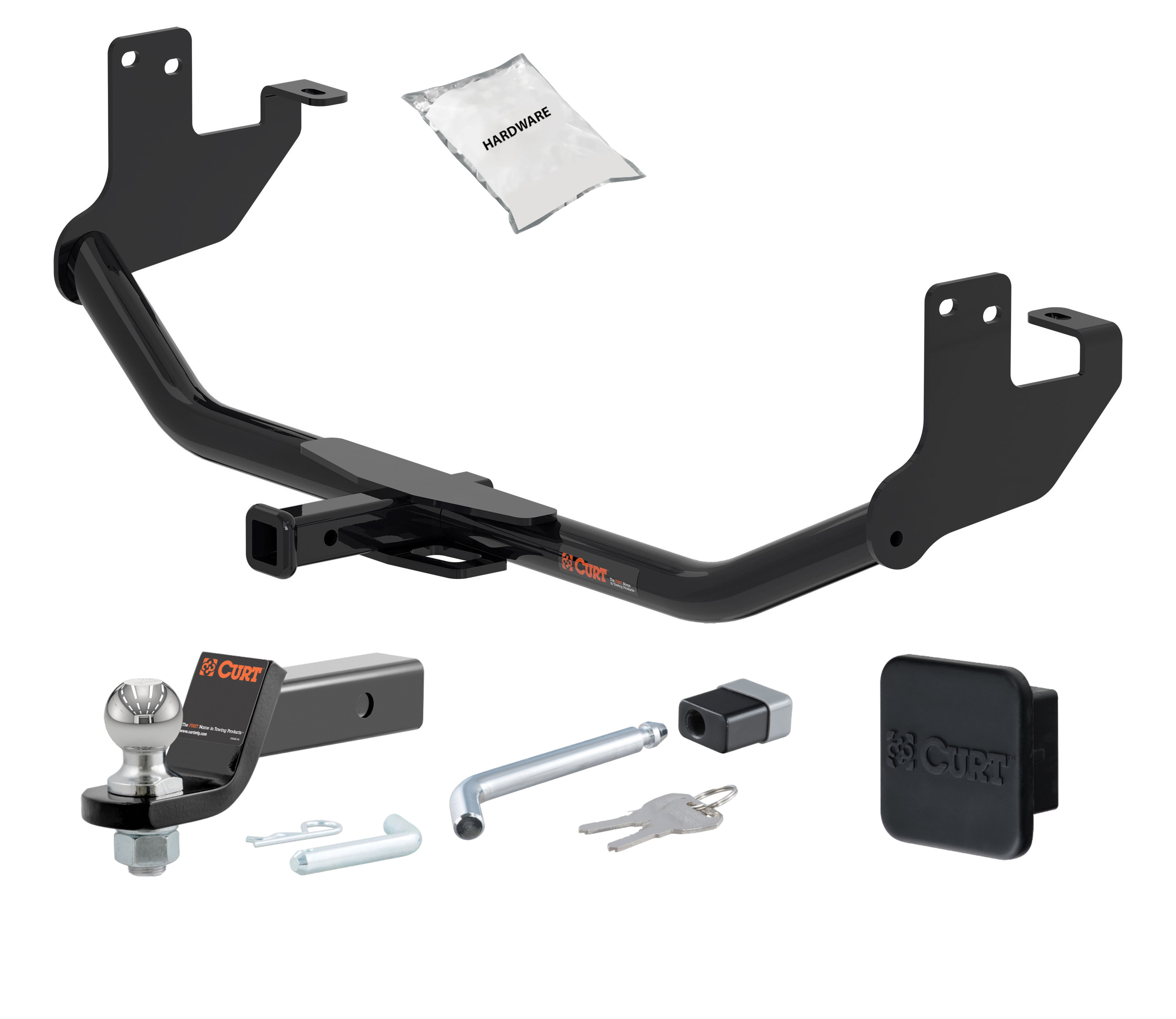 15 - 22 Chevrolet Trax -- 1.25in. CURT Trailer Hitch + Ball Mount + Cover + Lock Kit by CURT HWA616 thumbnail 0