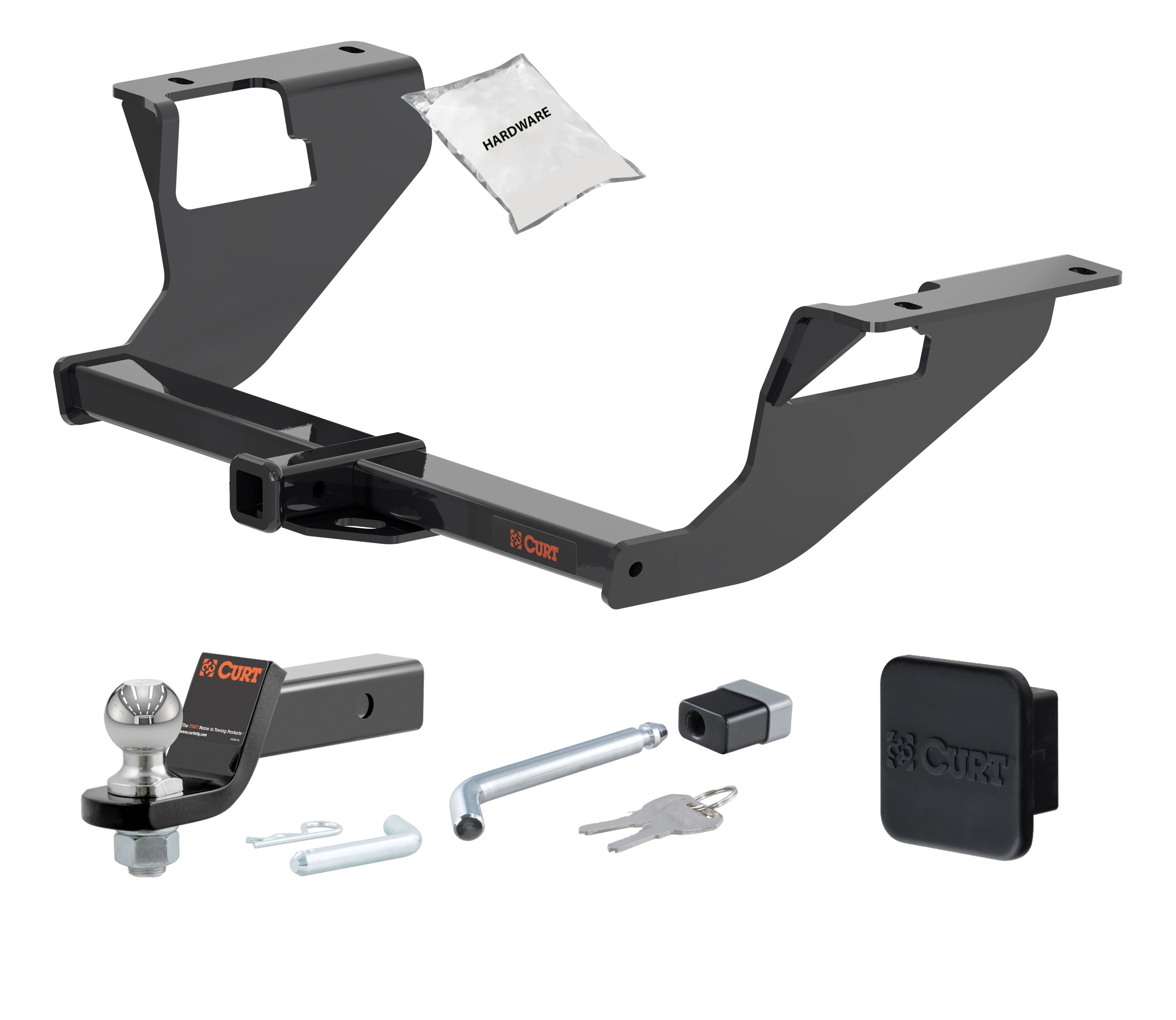 22 - 24 Subaru WRX -- 1.25in. CURT Trailer Hitch + Ball Mount + Cover + Lock Kit by CURT HWA2321 thumbnail 0