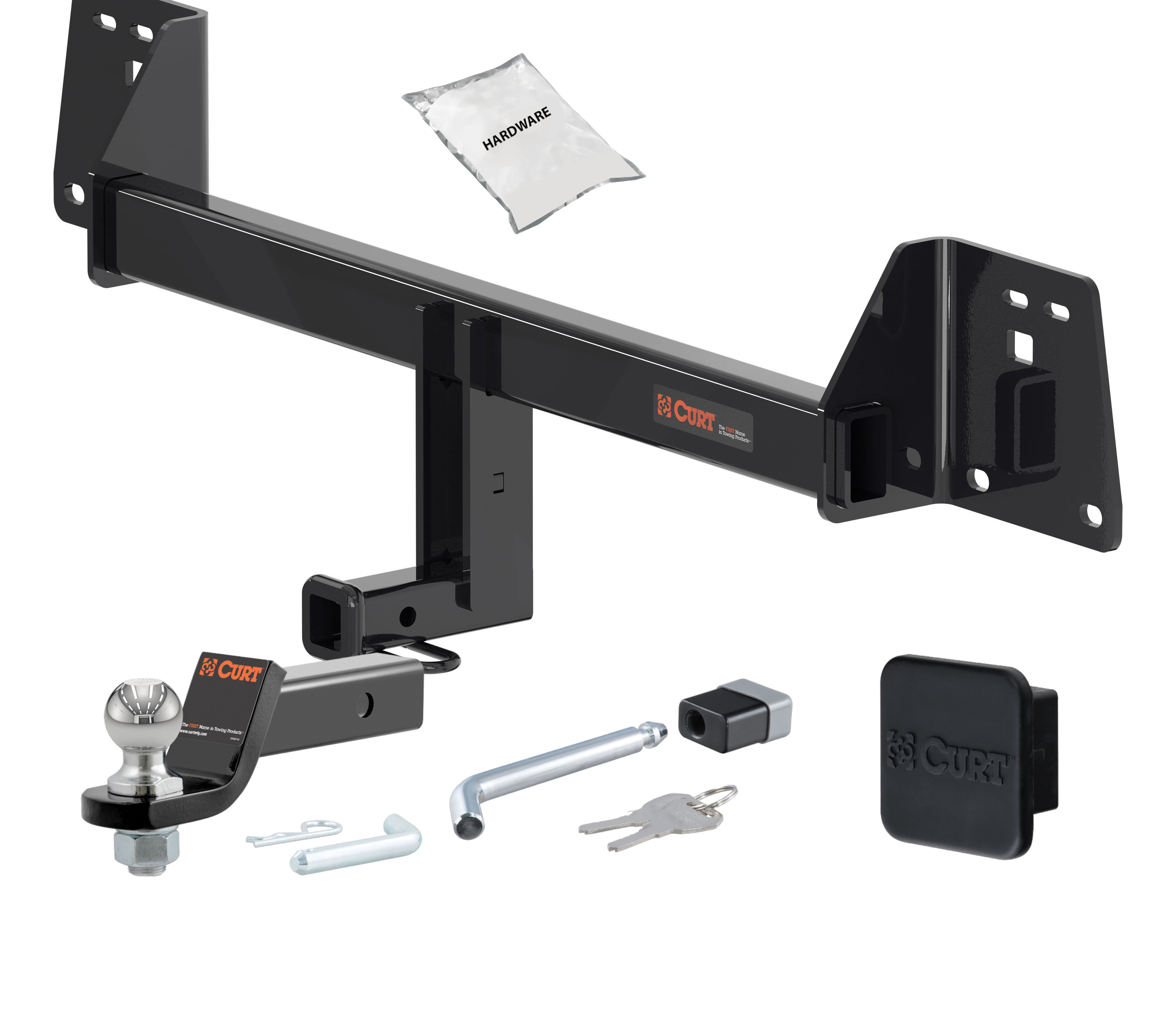 18 - 22 Toyota C-HR -- 1.25in. CURT Trailer Hitch + Ball Mount + Cover + Lock Kit by CURT HWA2361 thumbnail 0