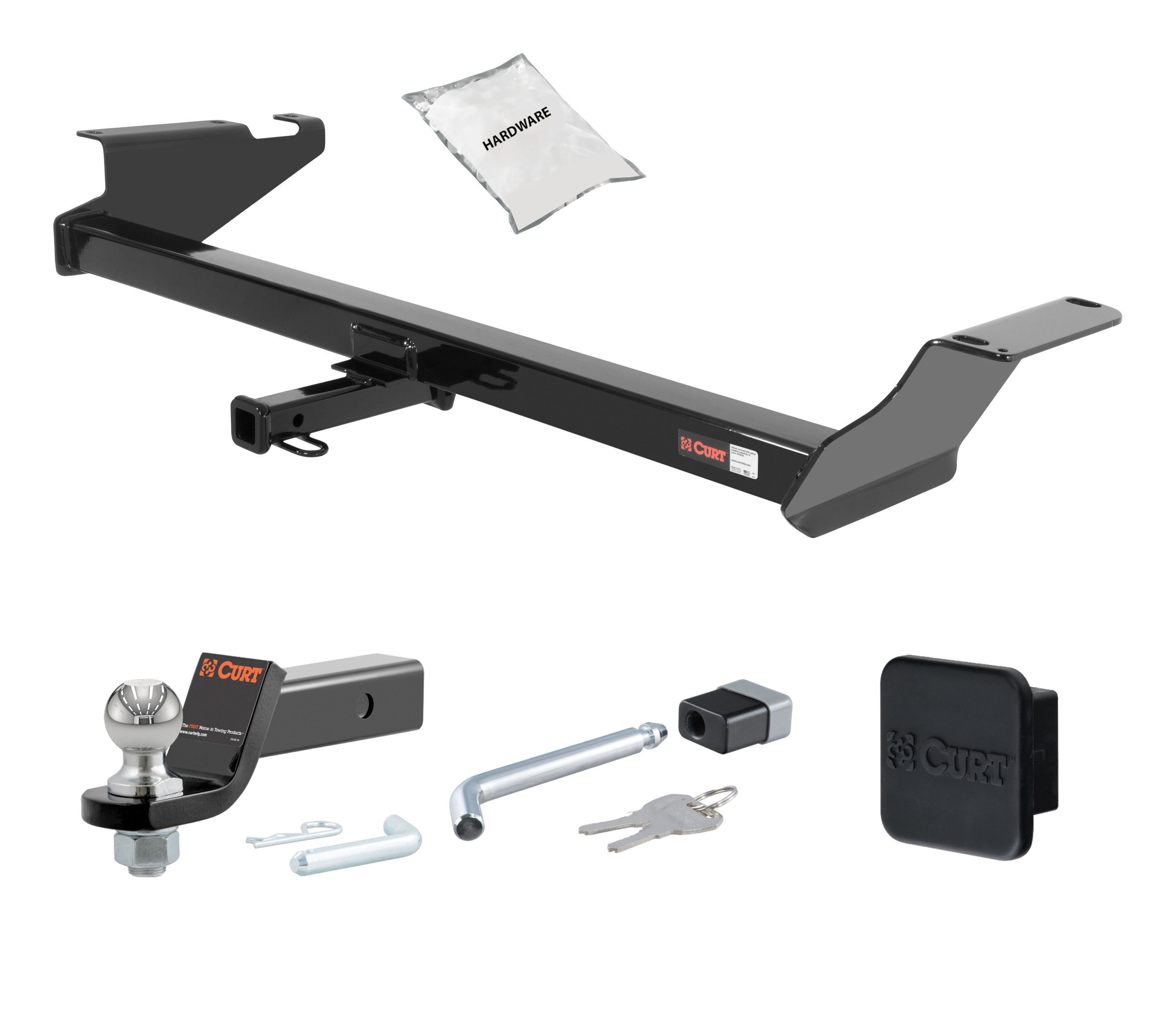 08 - 20 Dodge Grand Caravan -- 1.25in. CURT Trailer Hitch + Ball Mount + Cover + Lock Kit by CURT HWA695 thumbnail 0