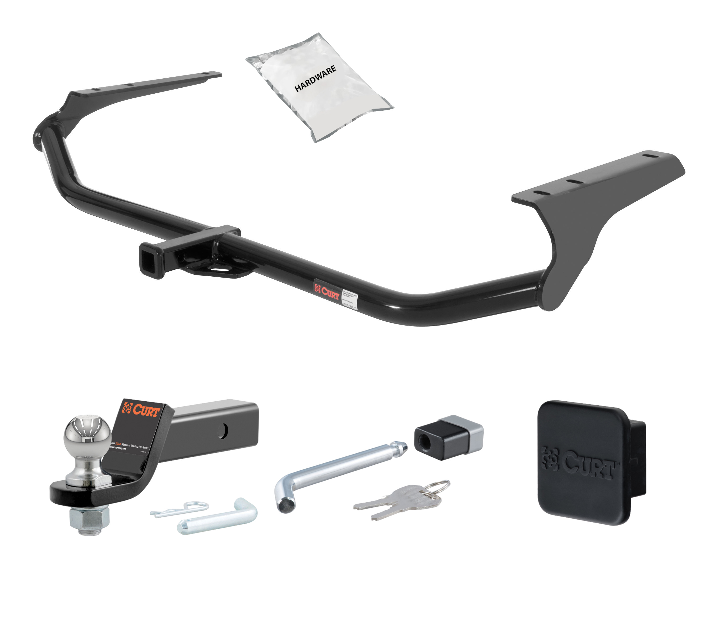 09 - 16 Toyota Venza -- 1.25in. CURT Trailer Hitch + Ball Mount + Cover + Lock Kit by CURT HWA2458 thumbnail 0