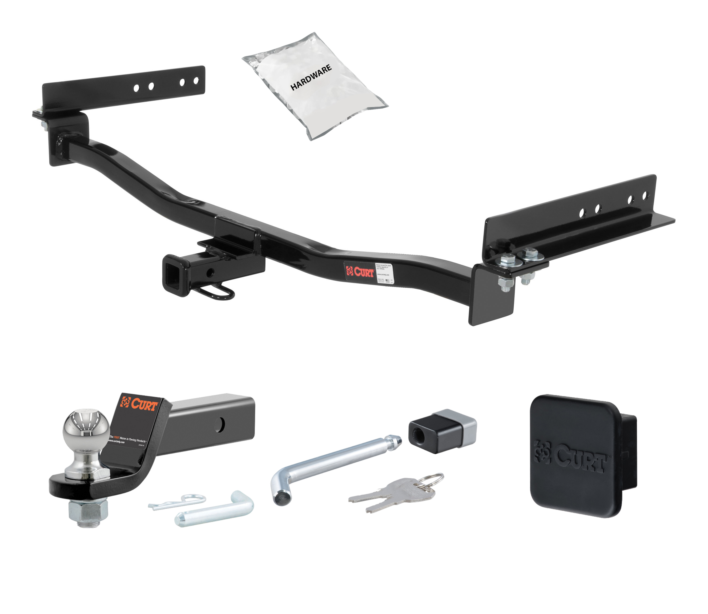 98 - 03 Mercedes-Benz E320 Wagon 1.25in. CURT Trailer Hitch + Ball Mount + Cover + Lock Kit by CURT HWA1865 thumbnail 0