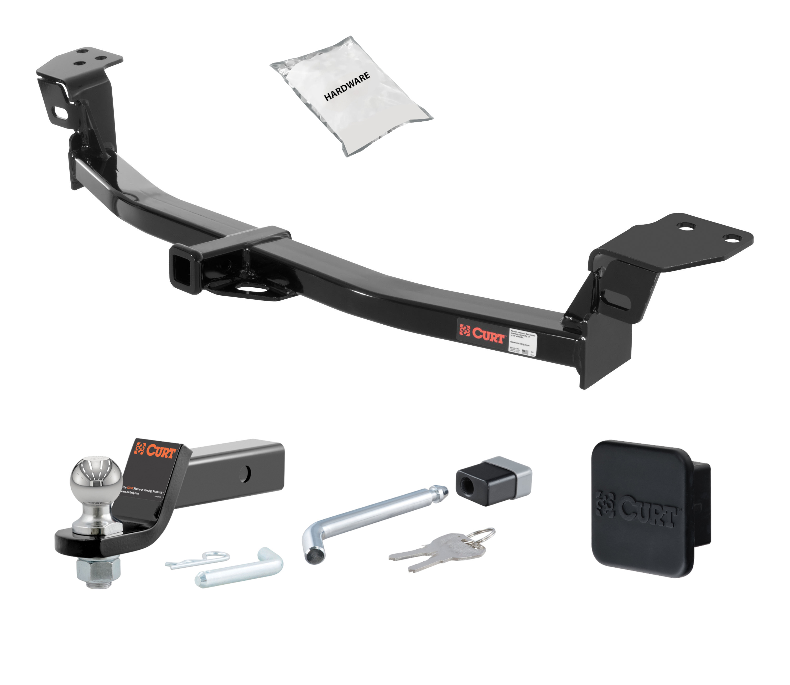 07 - 12 Lexus ES350 -- 1.25in. CURT Trailer Hitch + Ball Mount + Cover + Lock Kit by CURT HWA1665 thumbnail 0