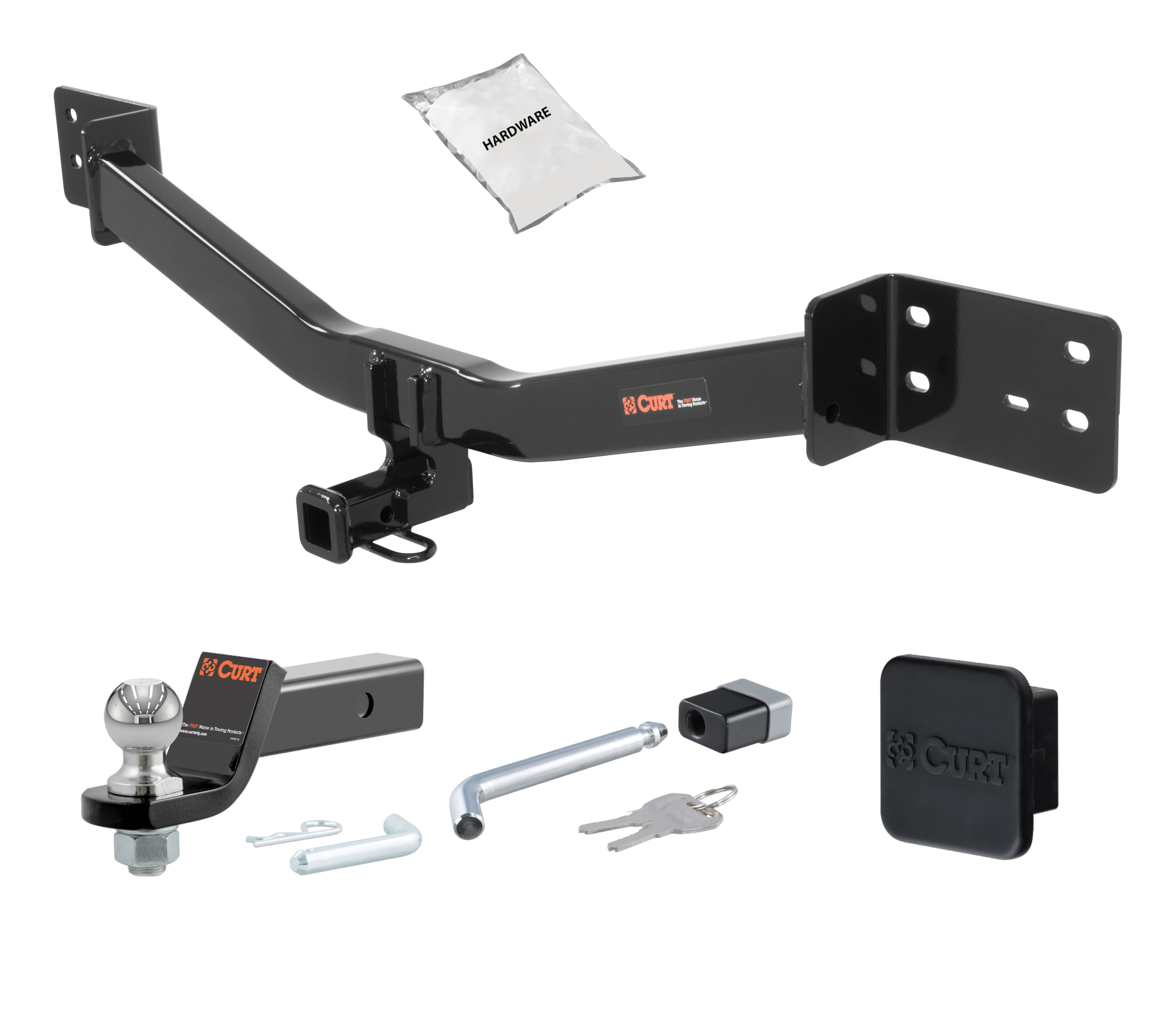 12 - 17 Lexus LS460 -- 1.25in. CURT Trailer Hitch + Ball Mount + Cover + Lock Kit by CURT HWA1681 thumbnail 0