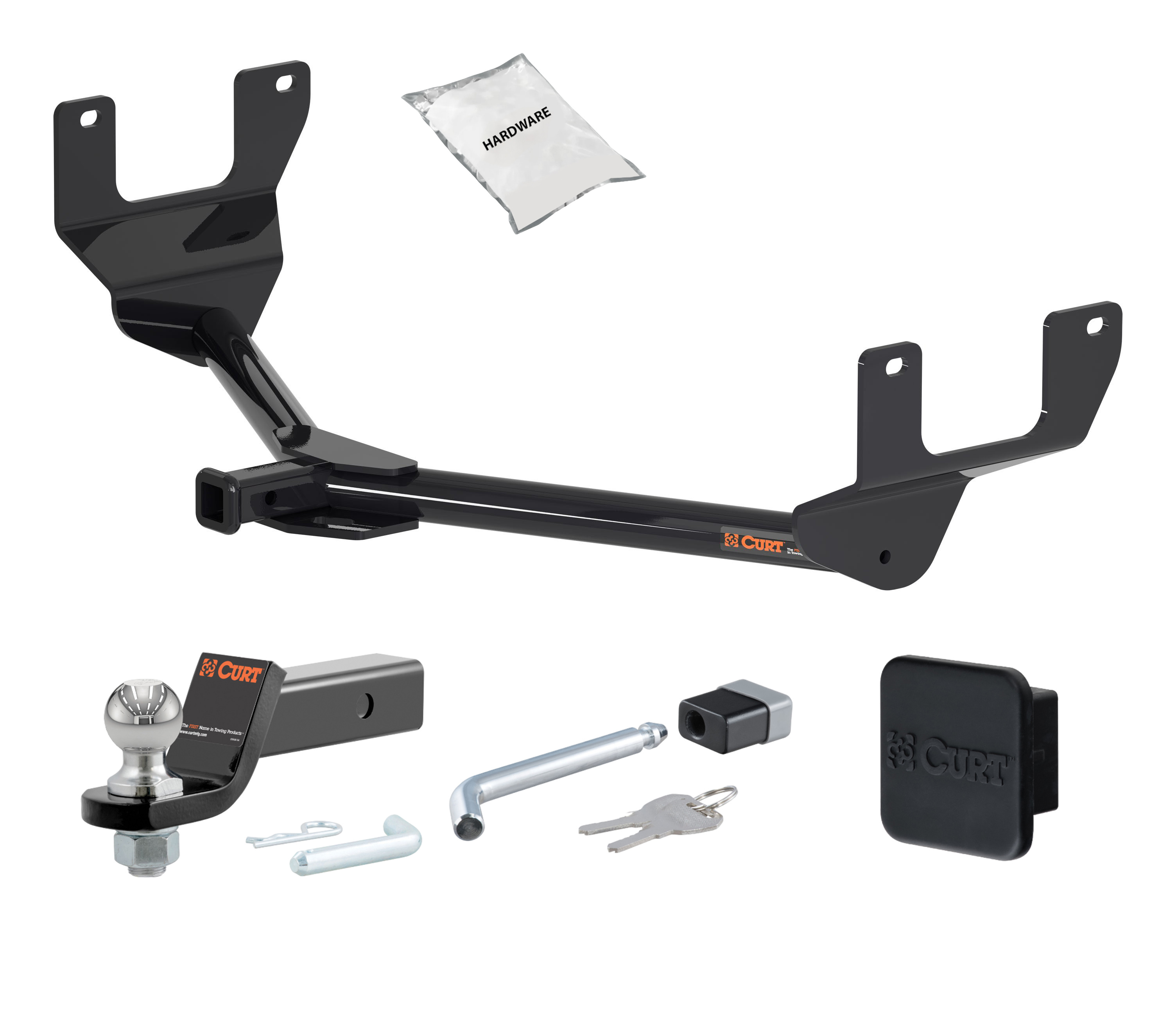 17 - 21 Lexus NX300h -- 1.25in. CURT Trailer Hitch + Ball Mount + Cover + Lock Kit by CURT HWA1692 thumbnail 0