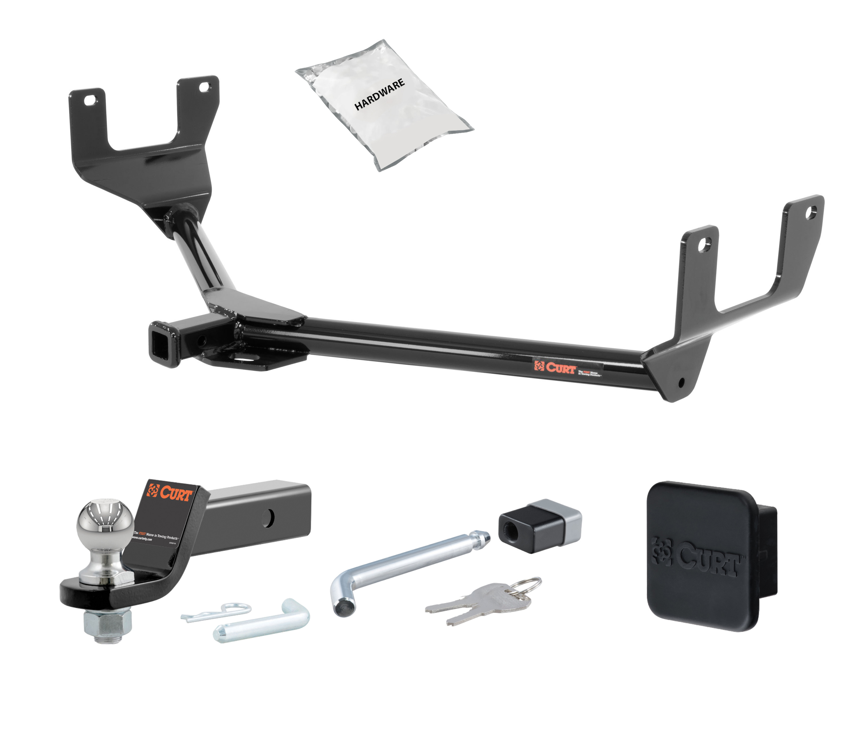 15 - 16 Lexus NX300h -- 1.25in. CURT Trailer Hitch + Ball Mount + Cover + Lock Kit by CURT HWA1694 thumbnail 0