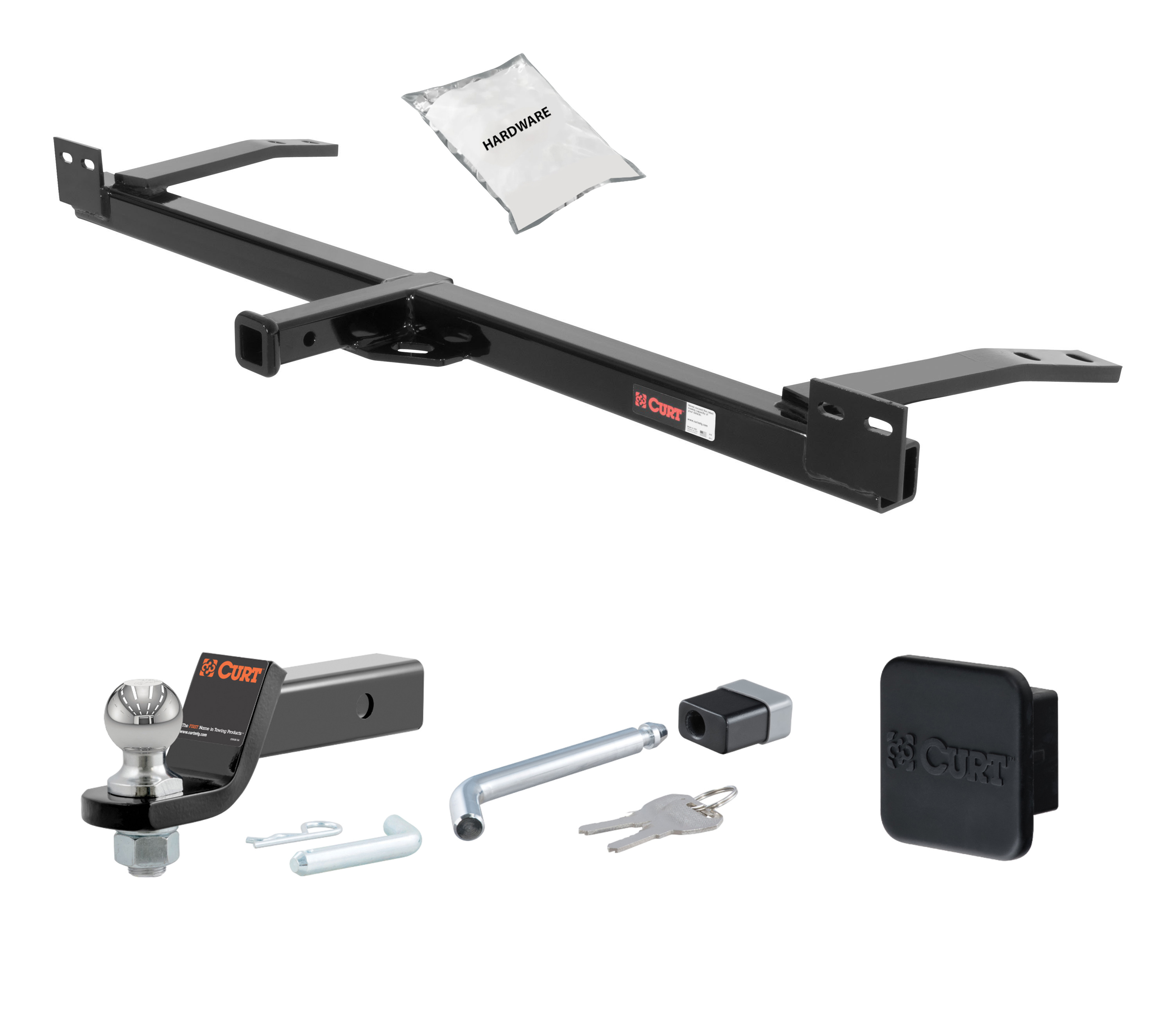 77 - 85 Buick LeSabre Sedan 1.25in. CURT Trailer Hitch + Ball Mount + Cover + Lock Kit by CURT HWA200 thumbnail 0