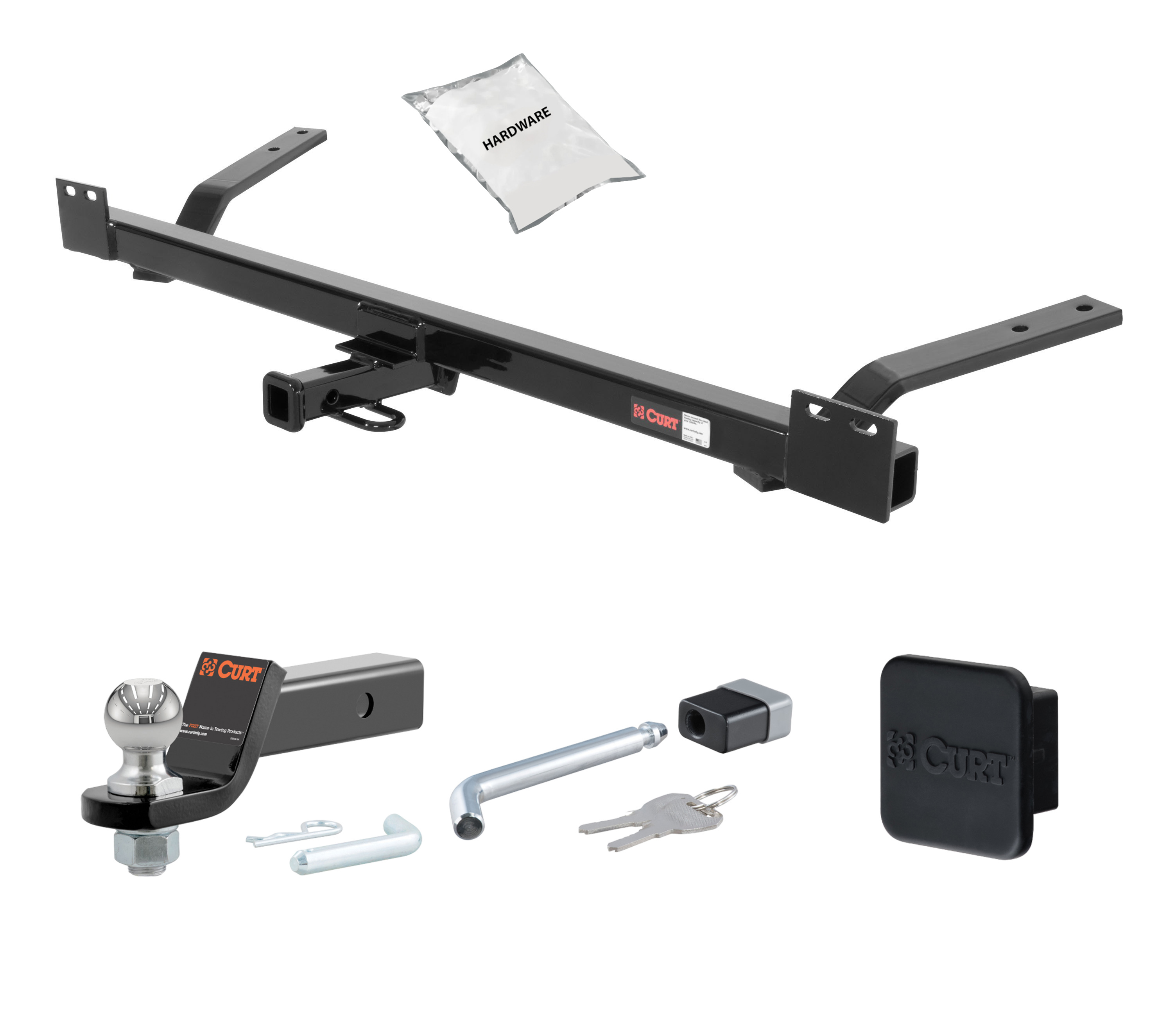 85 - 90 Buick LeSabre Wagon 1.25in. CURT Trailer Hitch + Ball Mount + Cover + Lock Kit by CURT HWA201 thumbnail 0
