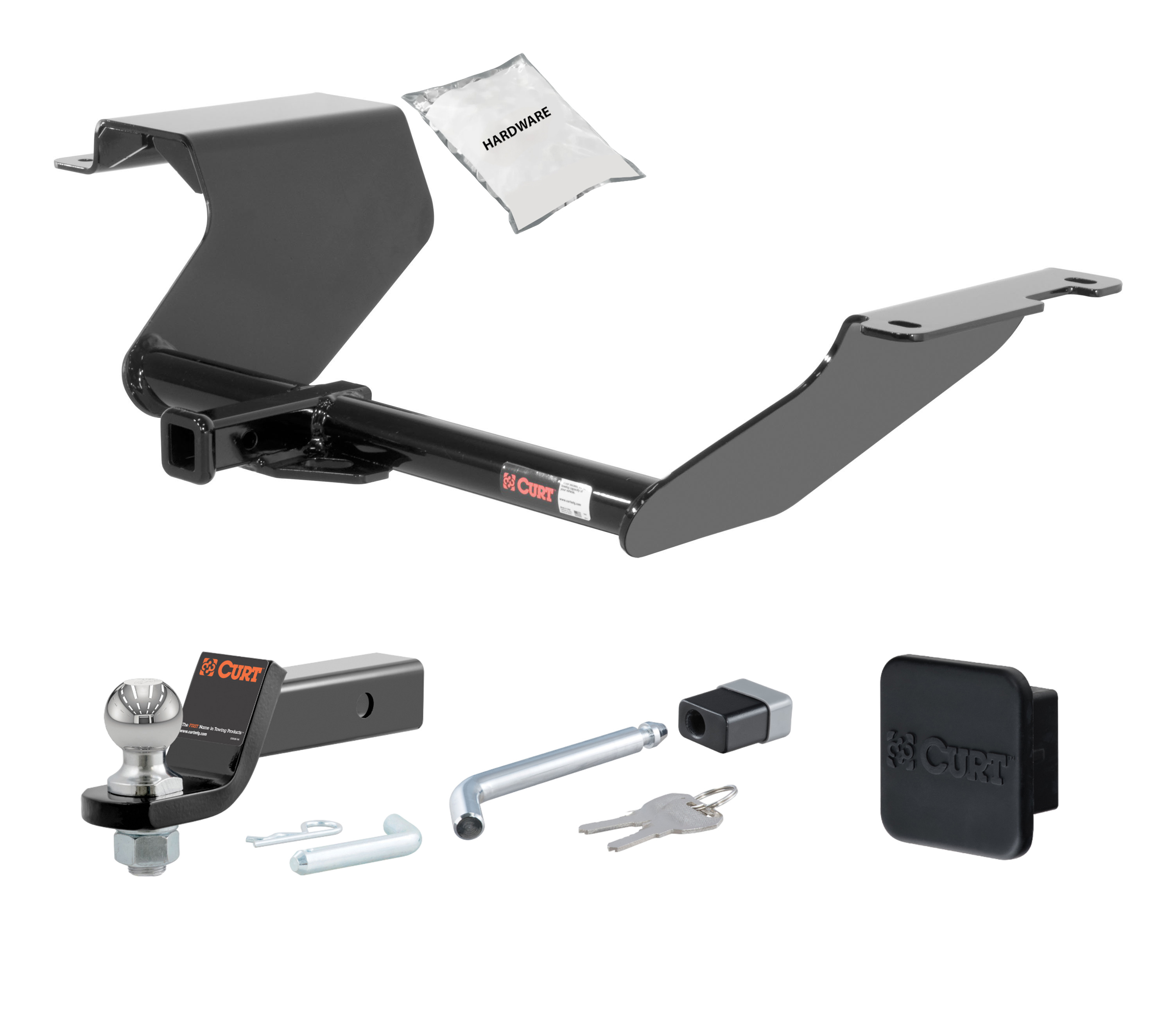 12 - 15 Mazda 5 -- 1.25in. CURT Trailer Hitch + Ball Mount + Cover + Lock Kit by CURT HWA1766 thumbnail 0