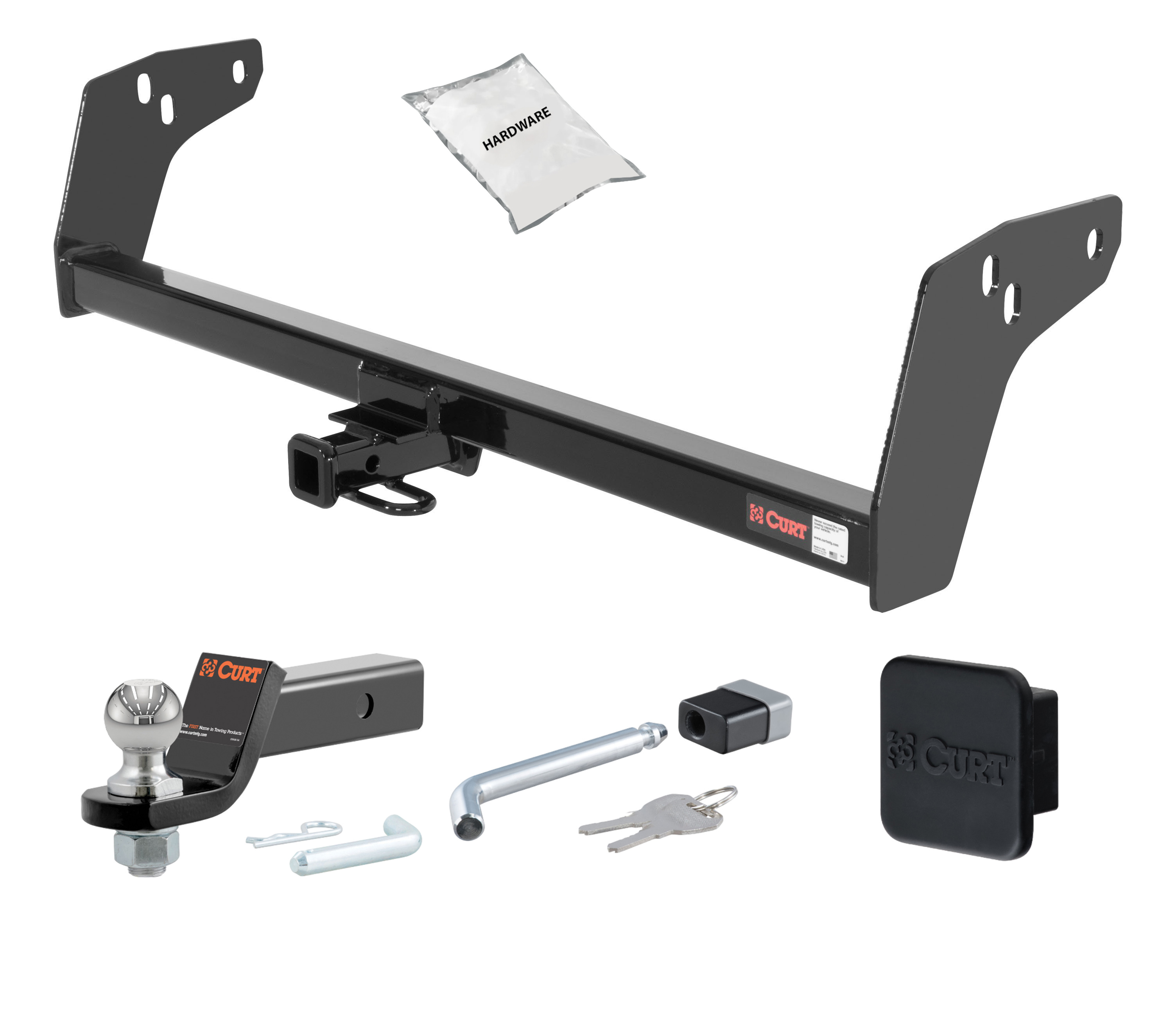 96 - 00 ISUZU Hombre -- 1.25in. CURT Trailer Hitch + Ball Mount + Cover + Lock Kit by CURT HWA1506 thumbnail 0