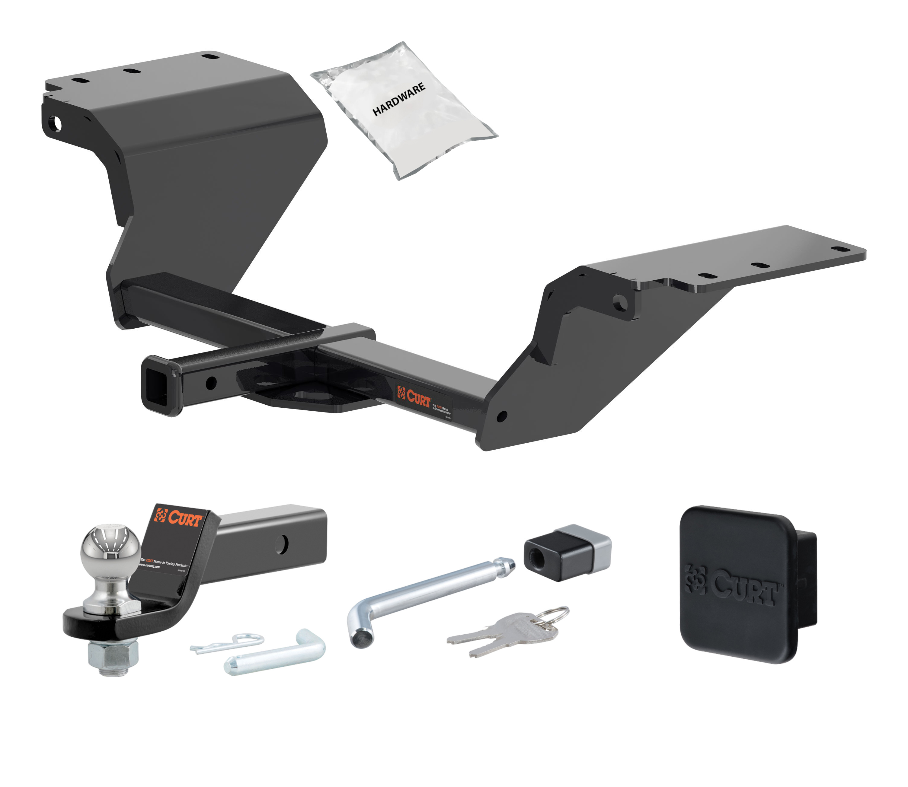 18 - 20 Buick Regal Sportback Excluding AWD 1.25in. CURT Trailer Hitch + Ball Mount + Cover + Lock Kit by CURT HWA210 thumbnail 0