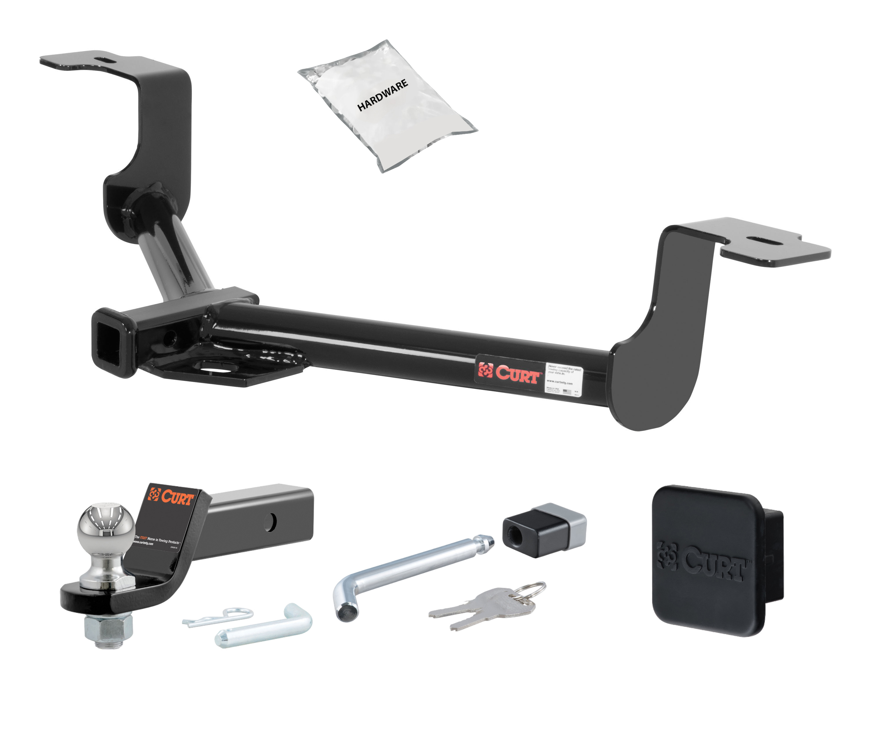 09 - 14 Acura TSX Sedan 1.25in. CURT Trailer Hitch + Ball Mount + Cover + Lock Kit by CURT HWA23 thumbnail 0