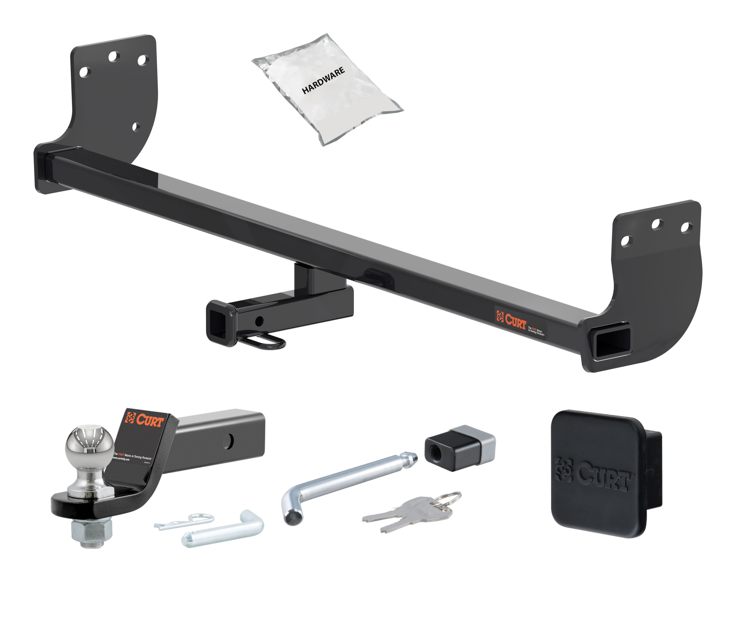 21 - 24 KIA Seltos -- 1.25in. CURT Trailer Hitch + Ball Mount + Cover + Lock Kit by CURT HWA1620 thumbnail 0