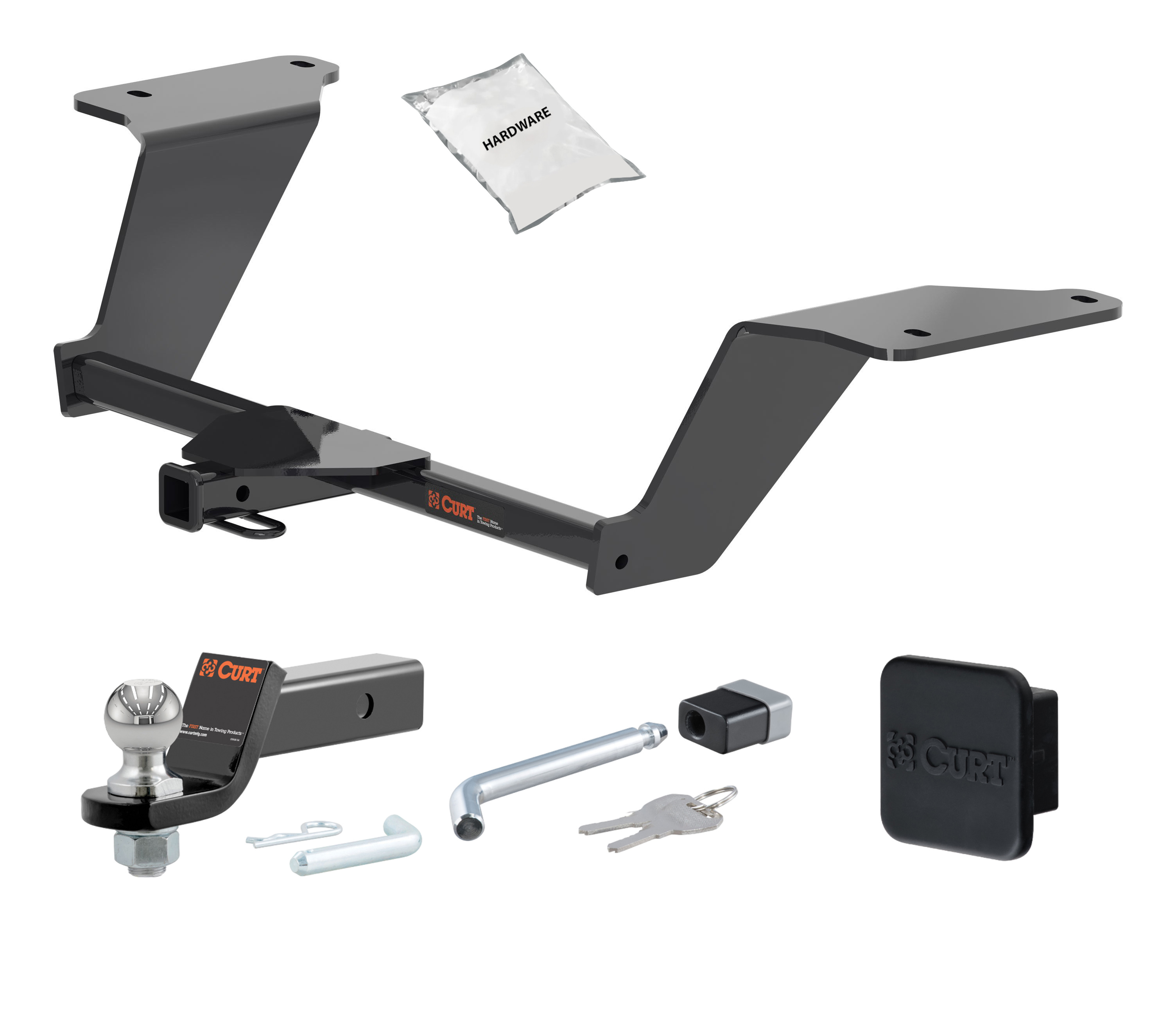 21 - 24 KIA K5 -- 1.25in. CURT Trailer Hitch + Ball Mount + Cover + Lock Kit by CURT HWA1595 thumbnail 0