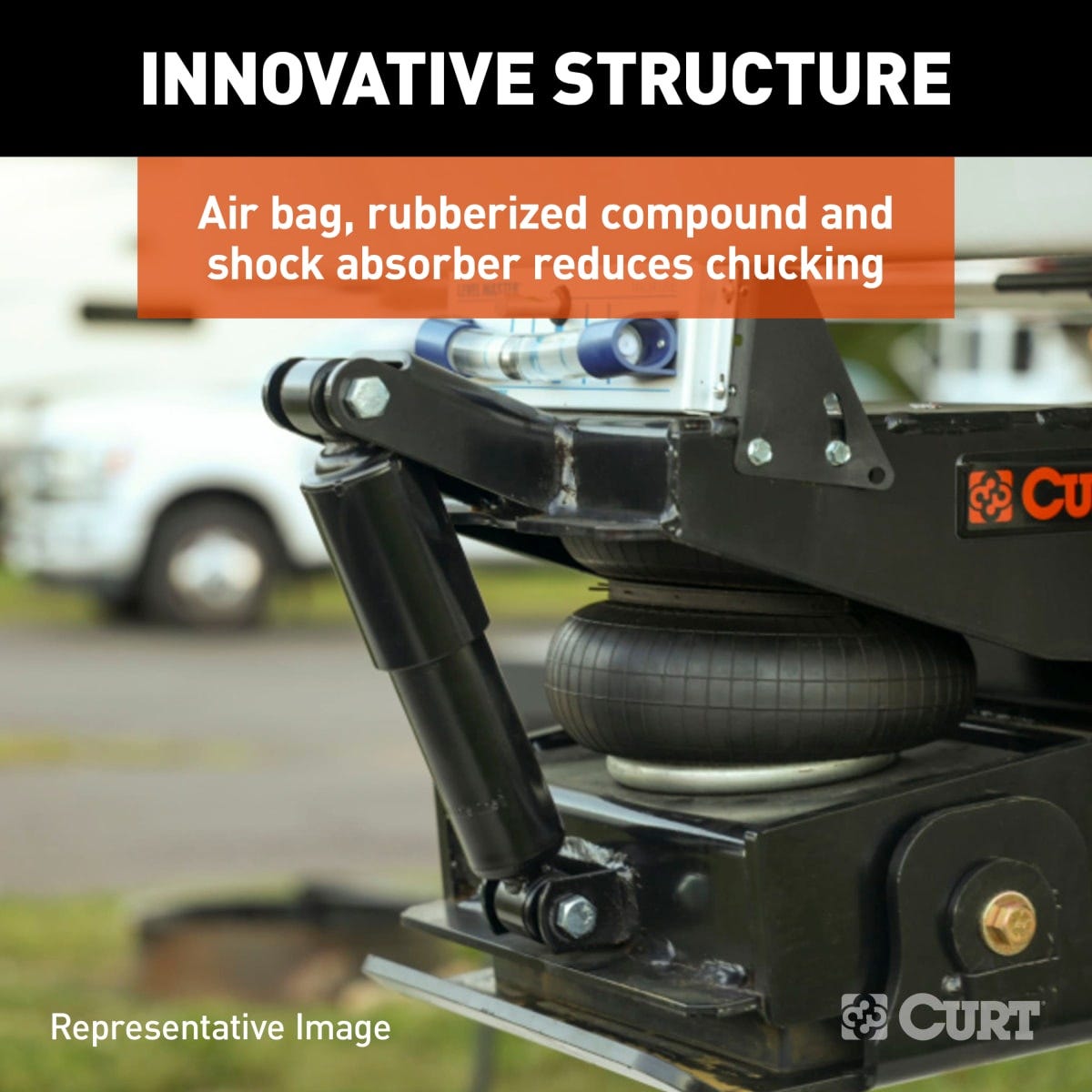 CURT Flex Air® Pin Box - 21, 000 Lbs for Rhino Boxes thumbnail 3
