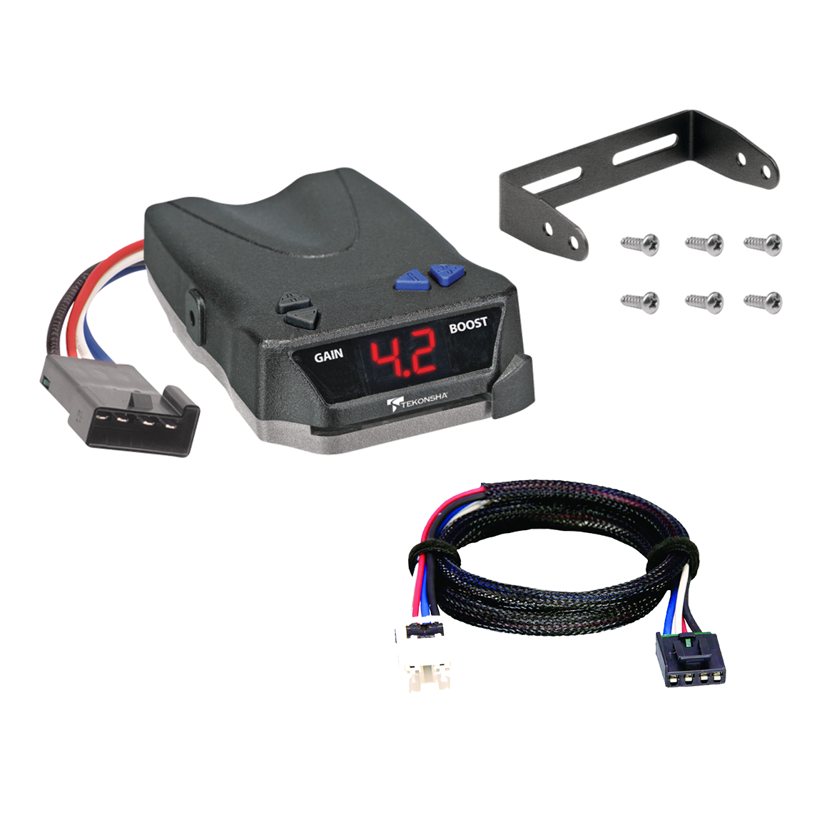 2004-2004 Nissan Pathfinder Armada Tekonsha BRAKE-EVN Proportional Brake Controller for Trailers with 1 to 4 Axles Black 8508220 thumbnail 0