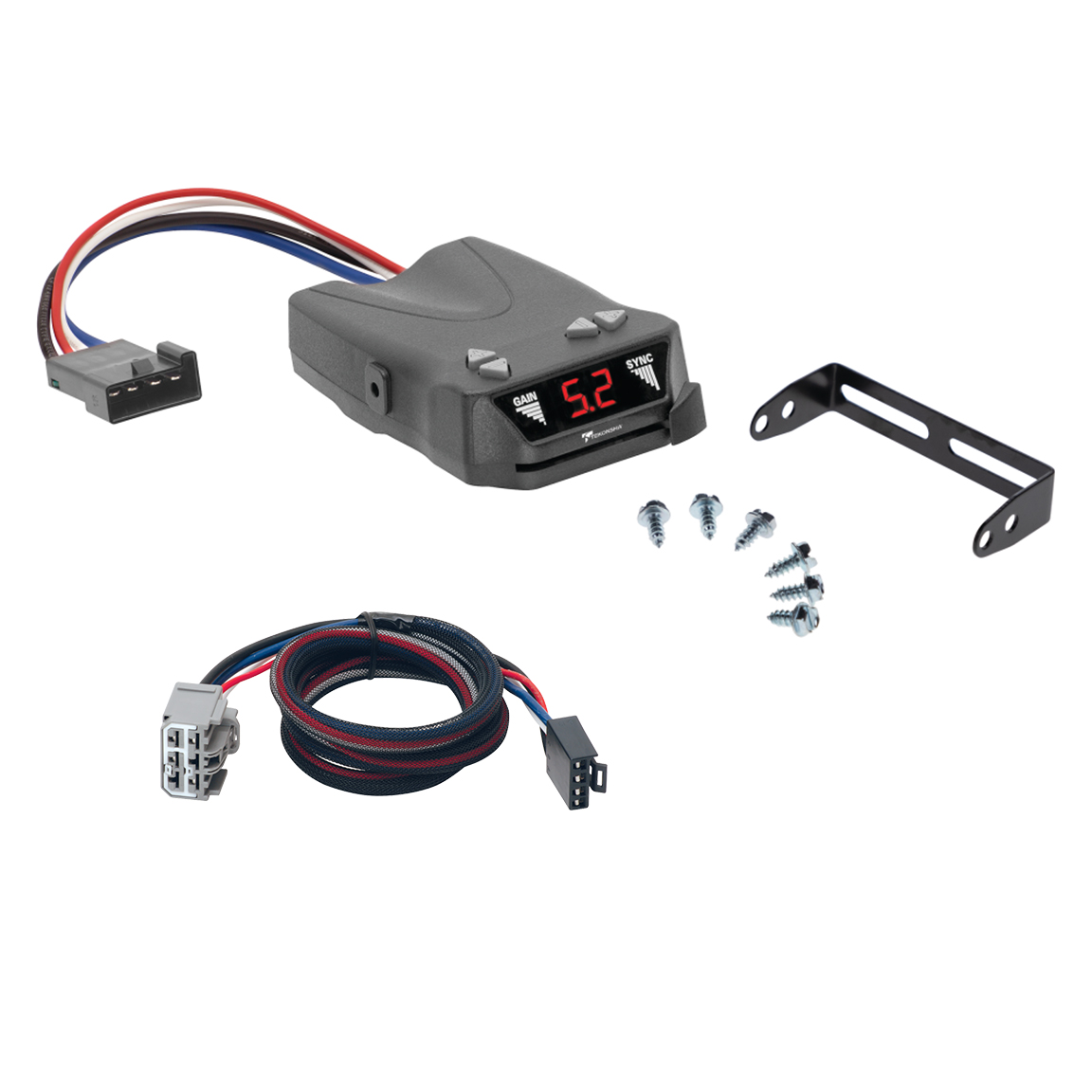 2007-2018 GMC Acadia Tekonsha Brakeman IV Time Delay Brake Controller for Trailers with 1 to 4 Axles Black 8507120 thumbnail 0