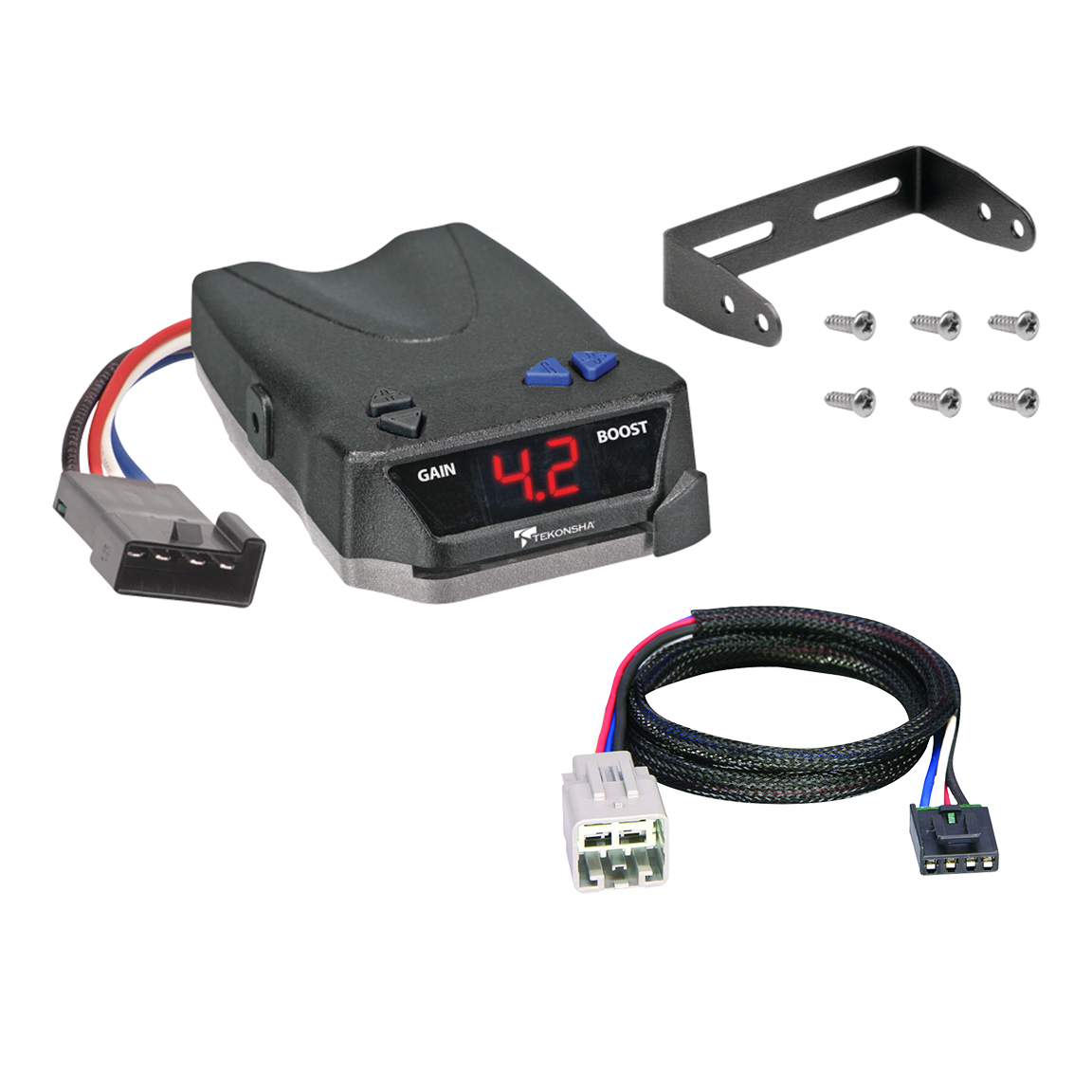 2005-2007 Ford F-450 Super Duty Tekonsha BRAKE-EVN Proportional Brake Controller for Trailers with 1 to 4 Axles Black 8508220 thumbnail 0