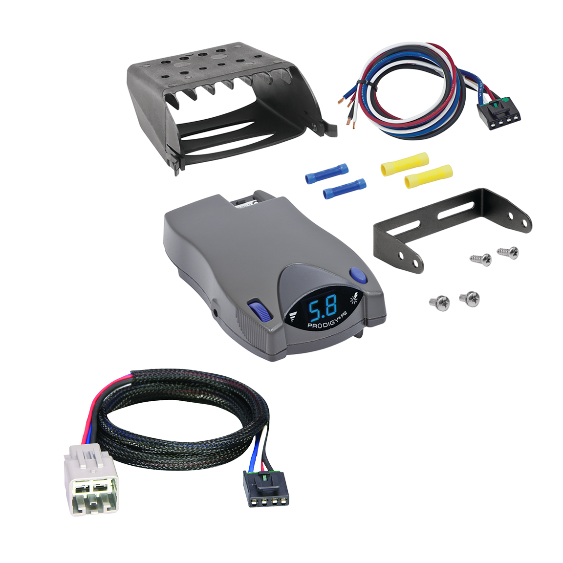 2005-2007 Ford F-450 Super Duty Tekonsha Prodigy P2 Proportional Brake Controller for Trailers with 1 to 4 Axles Gray 90885 thumbnail 0