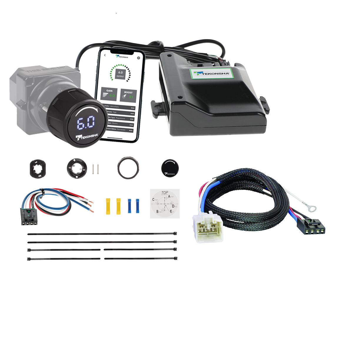 2014-2025 Toyota 4Runner Prodigy iD Smart Phone Configured Brake Controller for Trailers with 1?4 Axles, Black 90920 thumbnail 0