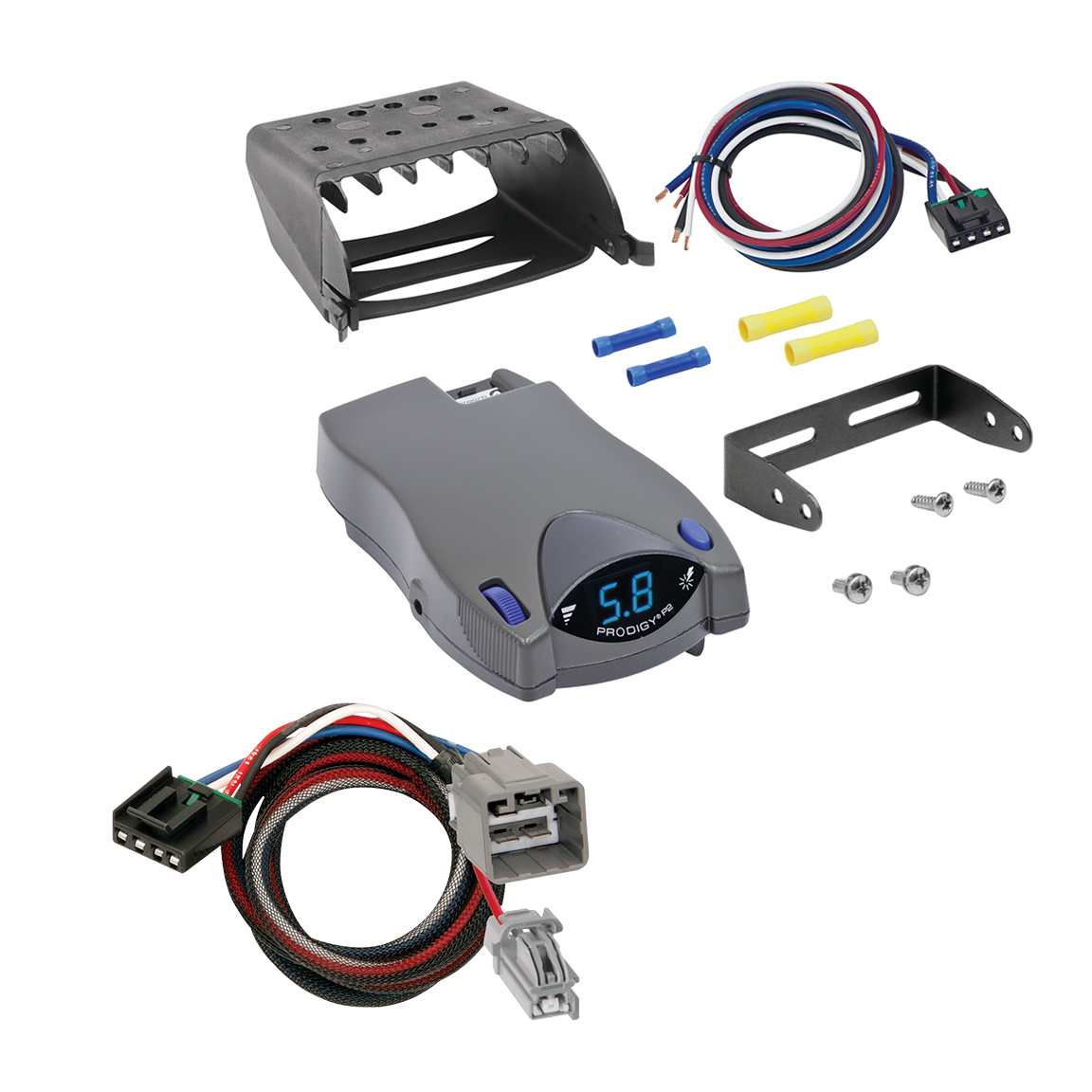2013-2014 RAM 1500 Tekonsha Prodigy P2 Proportional Brake Controller for Trailers with 1 to 4 Axles Gray 90885 thumbnail 0
