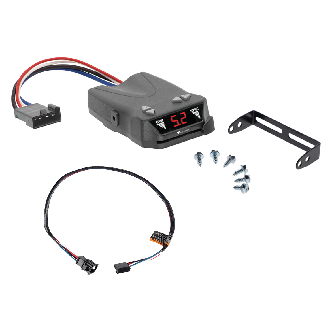 2004-2006 Porsche Cayenne Tekonsha Brakeman IV Time Delay Brake Controller for Trailers with 1 to 4 Axles Black 8507120 thumbnail 0