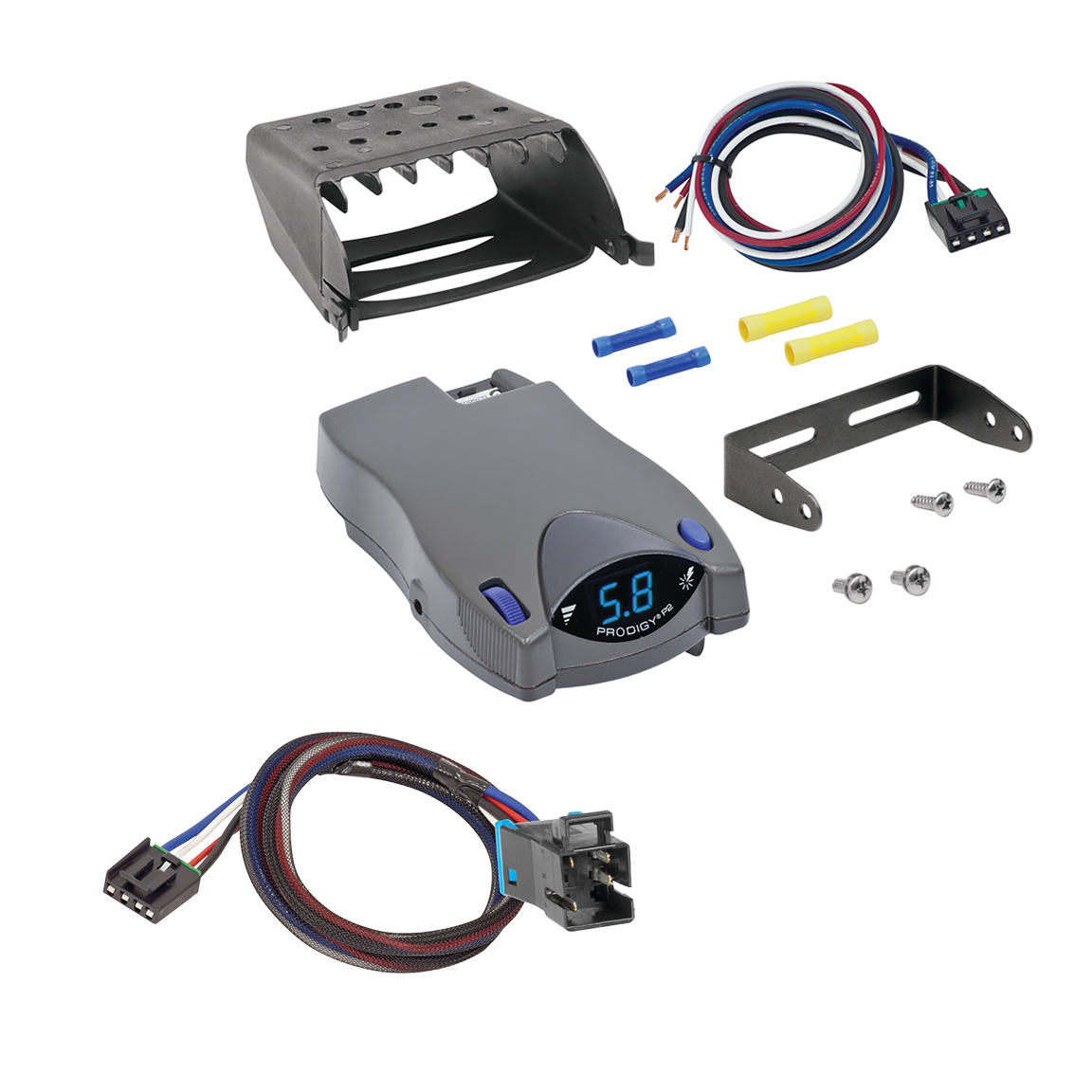 2004-2023 Freightliner SL Tekonsha Prodigy P2 Proportional Brake Controller for Trailers with 1 to 4 Axles Gray 90885 thumbnail 0