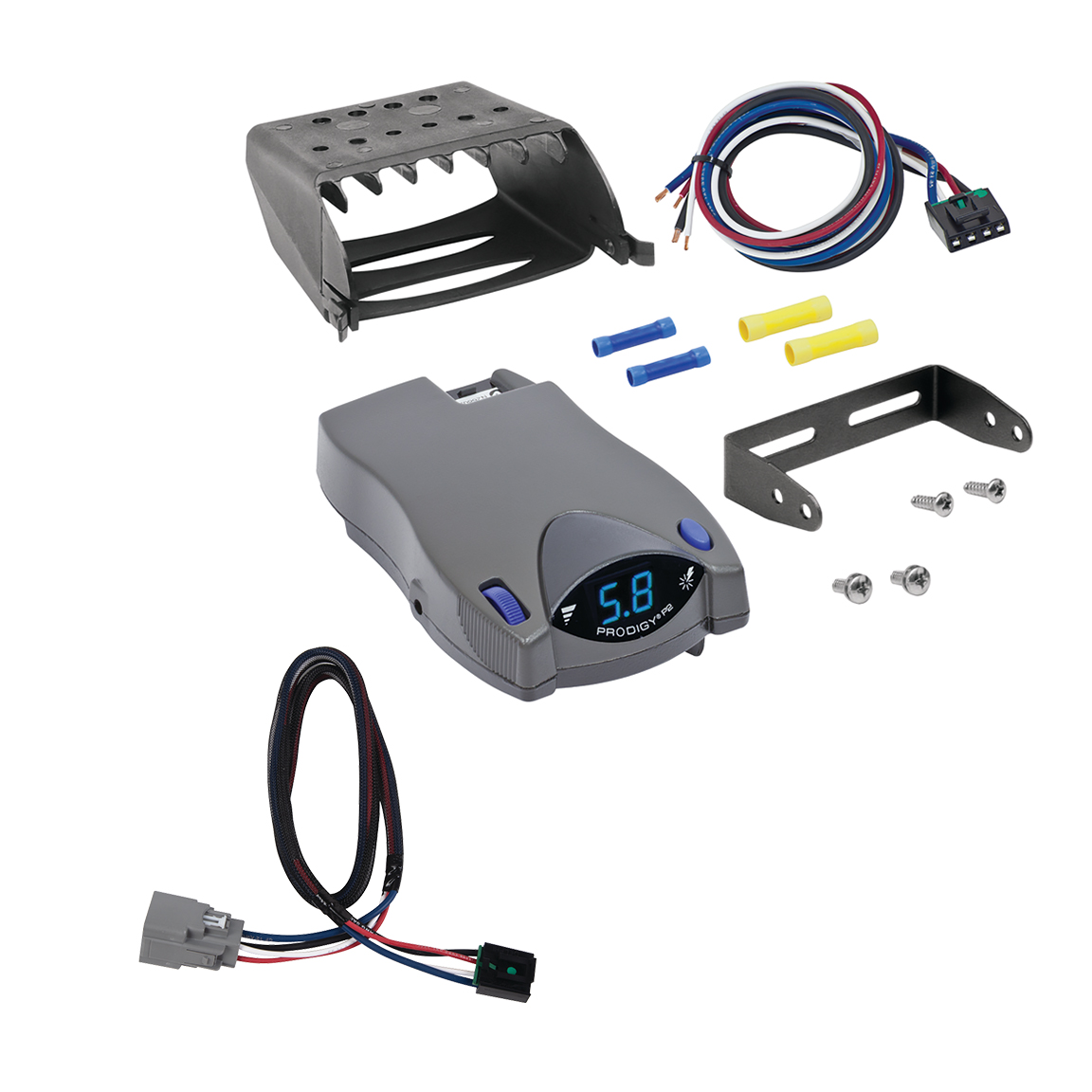 2018-2025 Jeep Wrangler JL (New Body Style) Prodigy P2 Proportional Brake Controller for Trailers with 1?4 Axles, Gray 90885 thumbnail 0