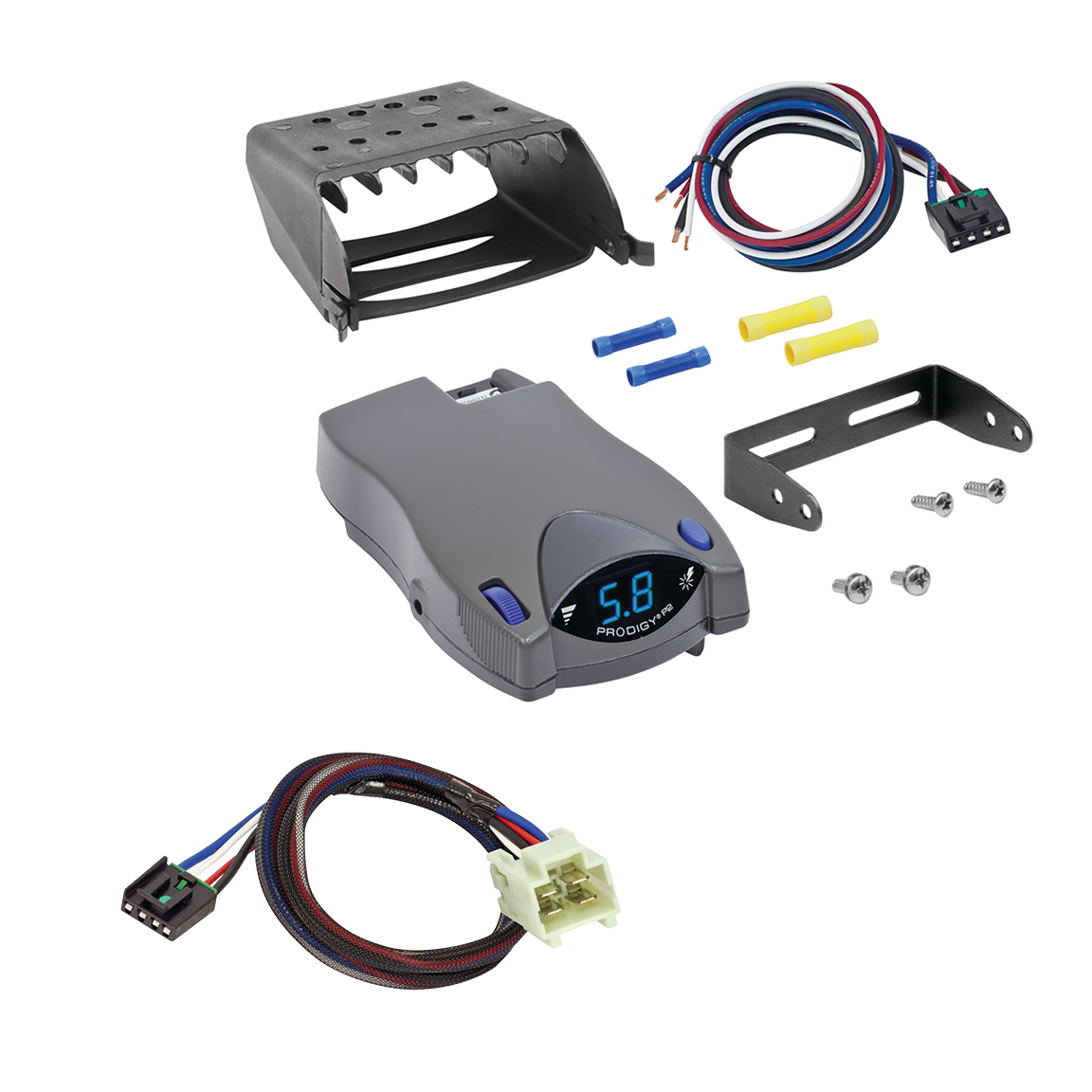 2009-2011 KIA Borrego Tekonsha Prodigy P2 Proportional Brake Controller for Trailers with 1 to 4 Axles Gray 90885 thumbnail 0