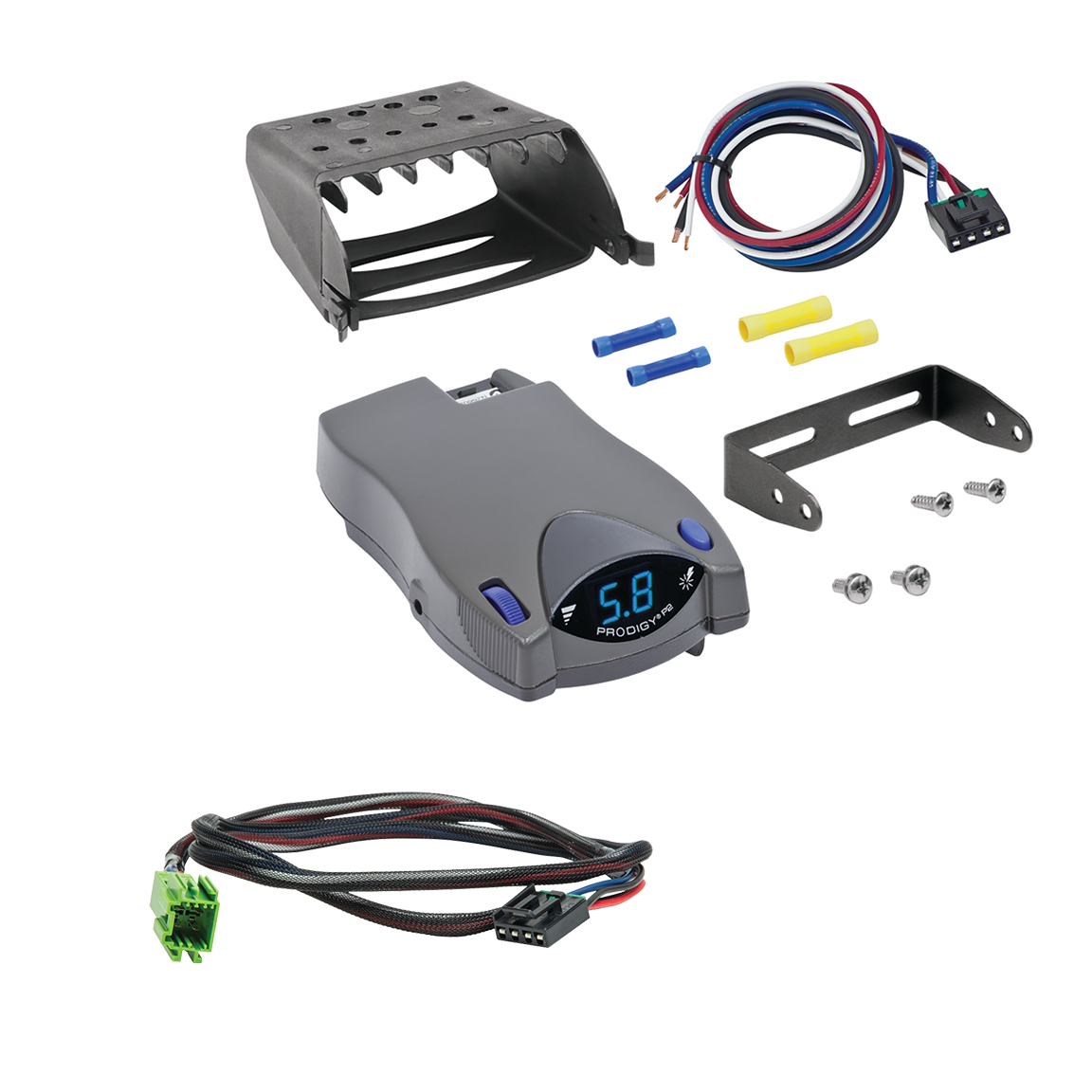 2007-2011 Mercedes-Benz Sprinter Tekonsha Prodigy P2 Proportional Brake Controller for Trailers with 1 to 4 Axles Gray 90885 thumbnail 0