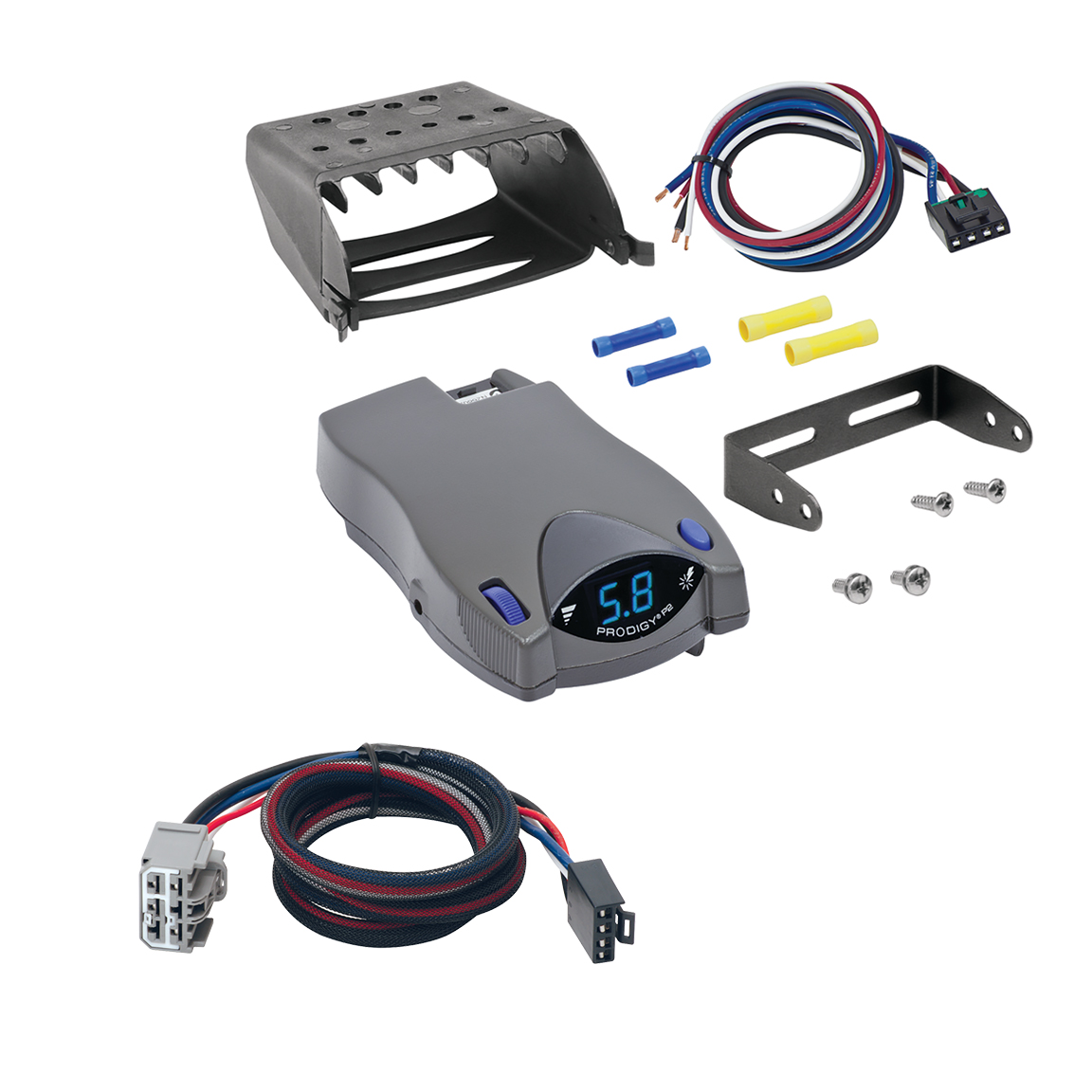 2007-2009 Saturn Outlook Tekonsha Prodigy P2 Proportional Brake Controller for Trailers with 1 to 4 Axles Gray 90885 thumbnail 0