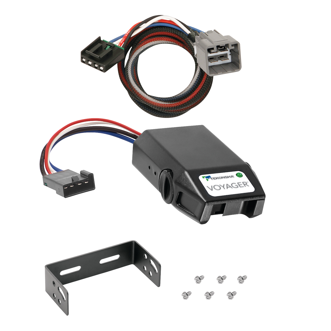 2014-2023 Jeep Cherokee Tekonsha Voyager Proportional Brake Controller for Trailers with 1 to 4 Axles Black 9030 thumbnail 0