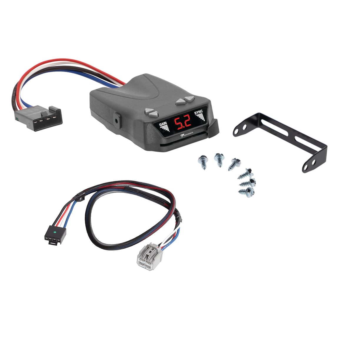 2011-2021 Jeep Grand Cherokee Tekonsha Brakeman IV Time Delay Brake Controller for Trailers with 1 to 4 Axles Black 8507120 thumbnail 0