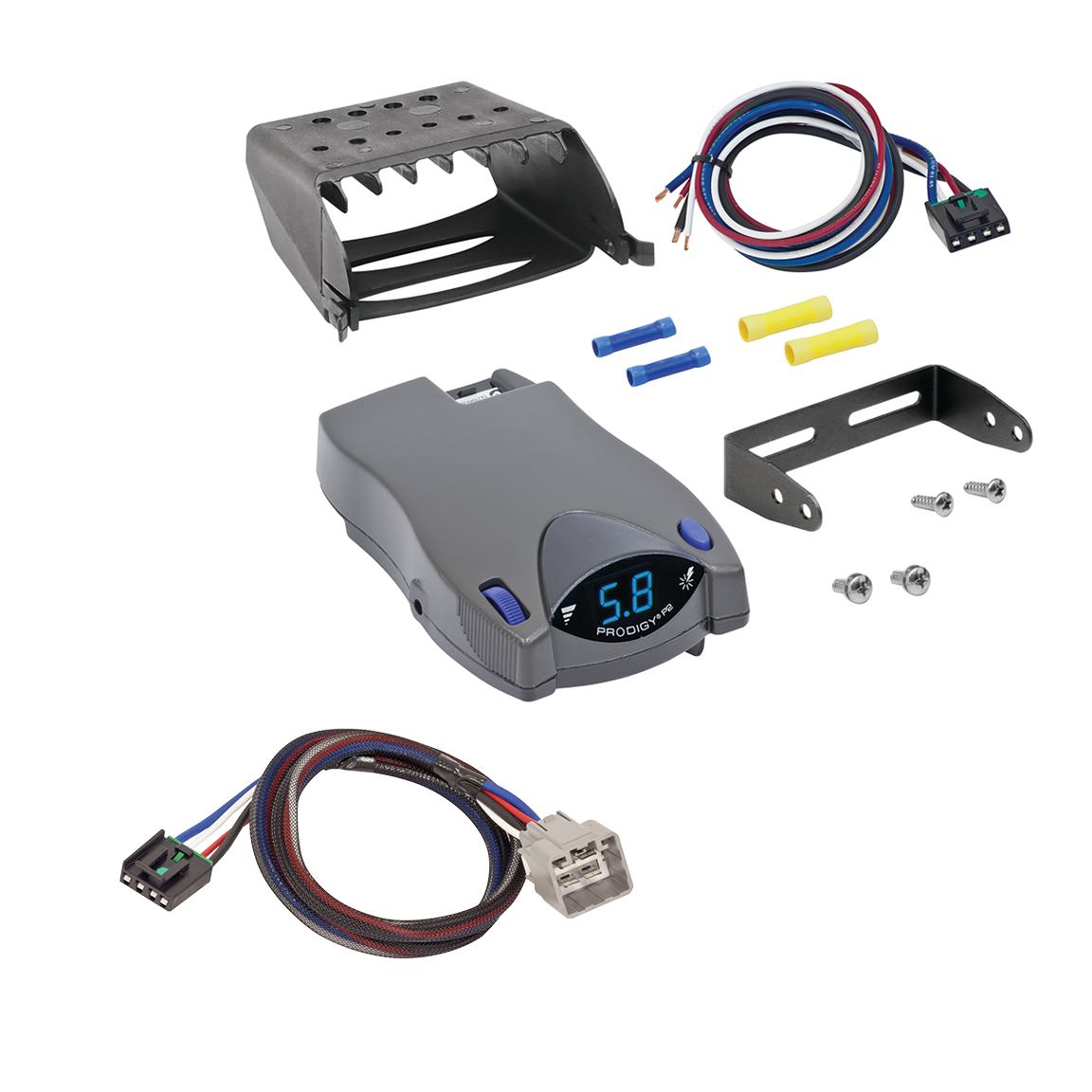 2010-2010 Dodge Ram 1500 Tekonsha Prodigy P2 Proportional Brake Controller for Trailers with 1 to 4 Axles Gray 90885 thumbnail 0