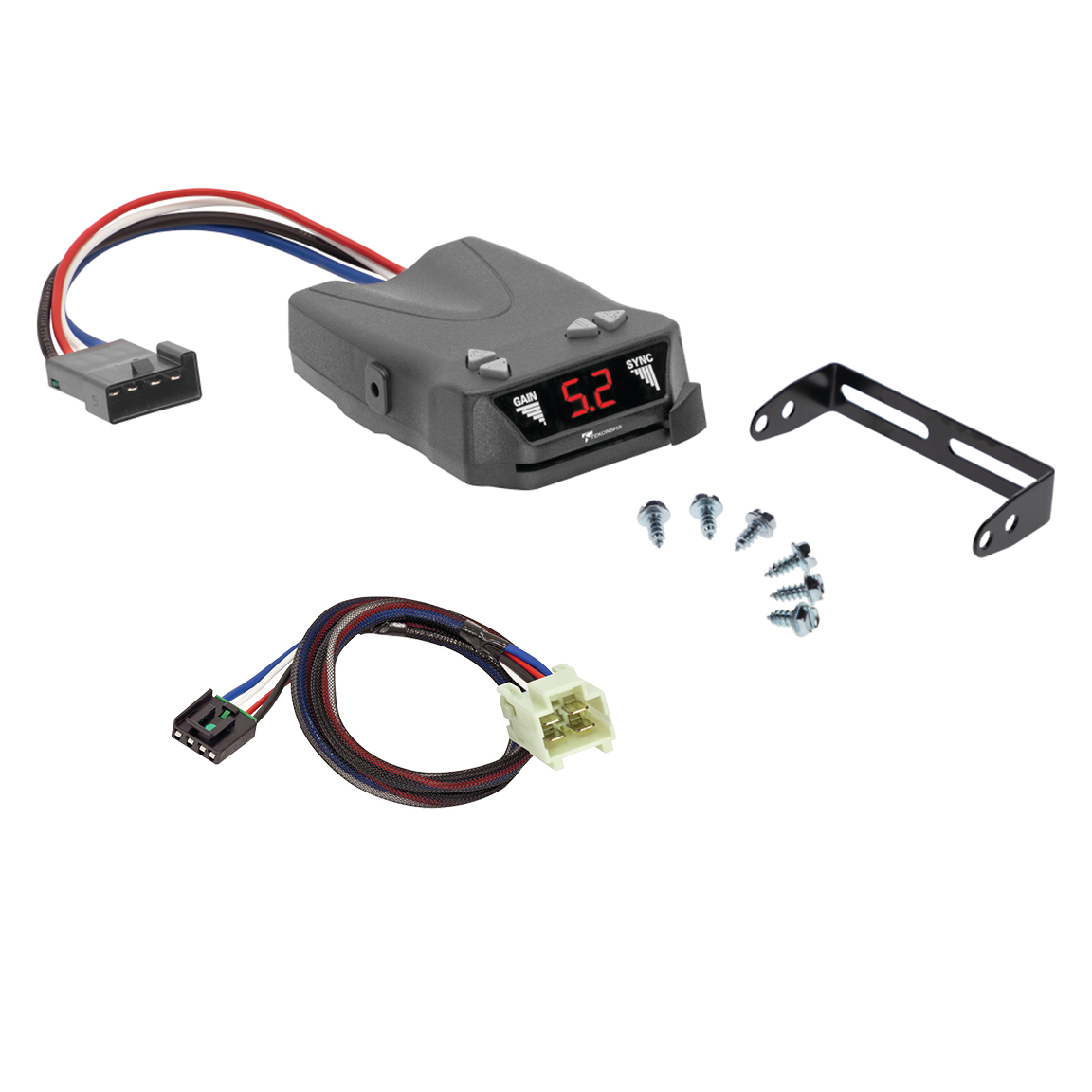 2009-2011 KIA Borrego Tekonsha Brakeman IV Time Delay Brake Controller for Trailers with 1 to 4 Axles Black 8507120 thumbnail 0