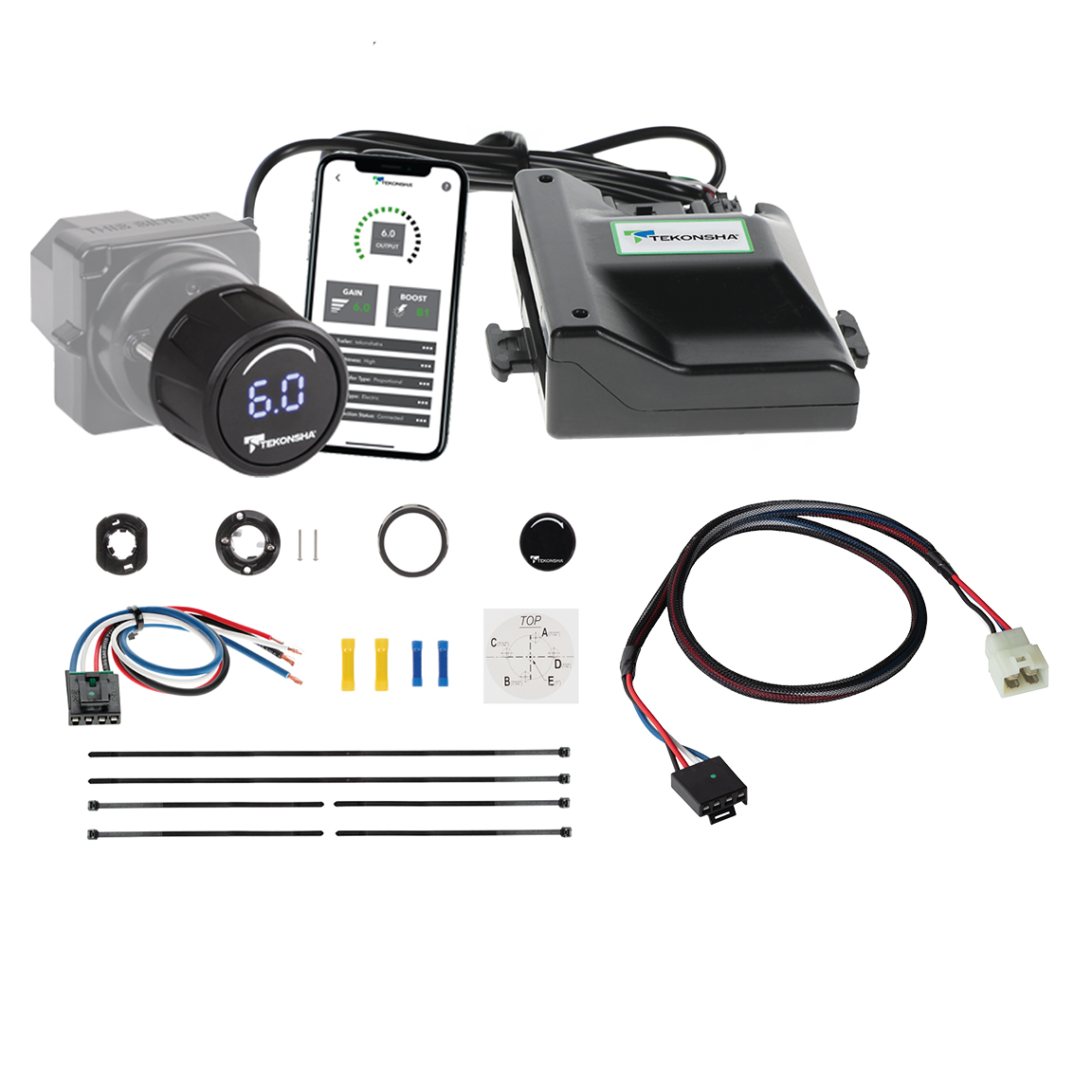 2022-2026 Hyundai Santa Cruz Prodigy iD Smart Phone Configured Brake Controller for Trailers with 1?4 Axles, Black 90920 thumbnail 0