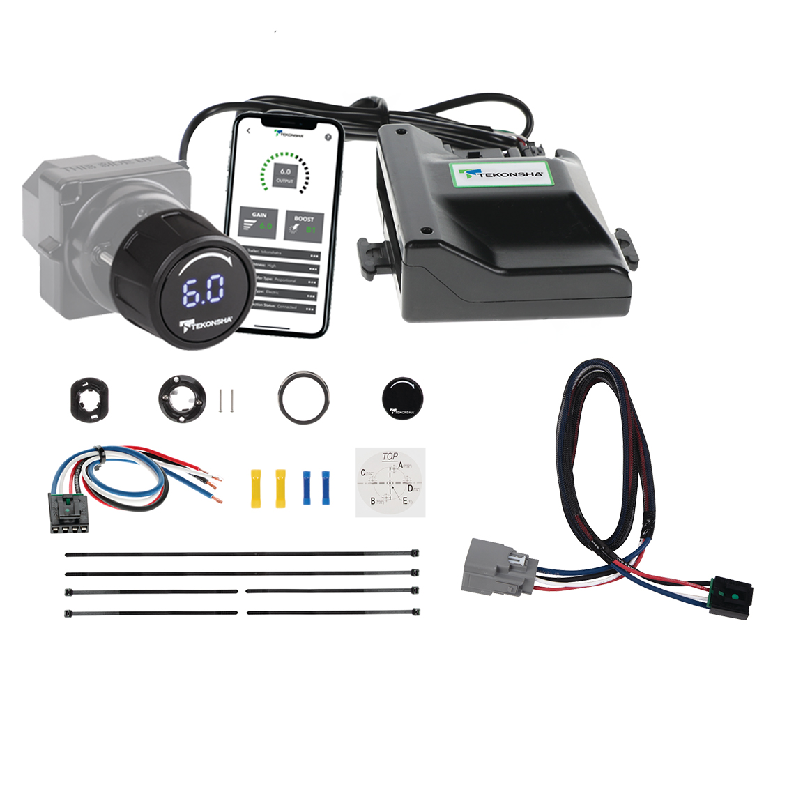 2018-2025 Jeep Wrangler JL (New Body Style) Prodigy iD Smart Phone Configured Brake Controller for Trailers with 1?4 Axles, Black 90920 thumbnail 0