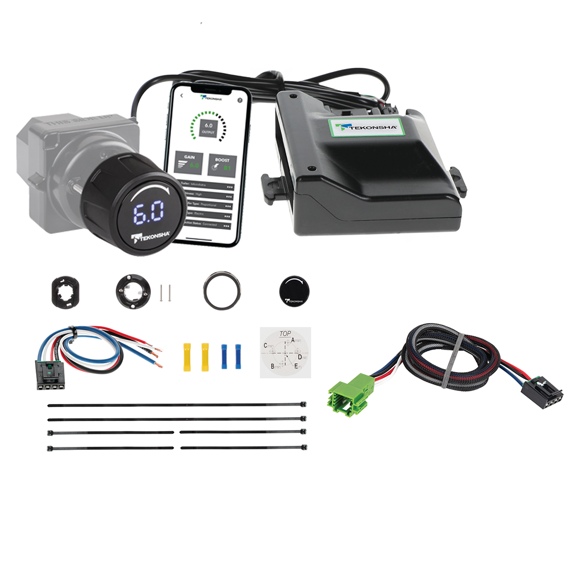 2012-2015 Mercedes-Benz GL550 Tekonsha Prodigy iD Smart Phone Configured Brake Controller for Trailers with 1 to 4 Axles Black 90920 thumbnail 0