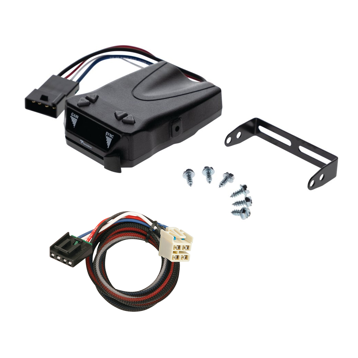 2015-2019 GMC Sierra 2500 HD Reese Towpower Brakeman IV Time Delay Brake Controller for Trailers with 1 to 4 Axles Black 8507111 thumbnail 0
