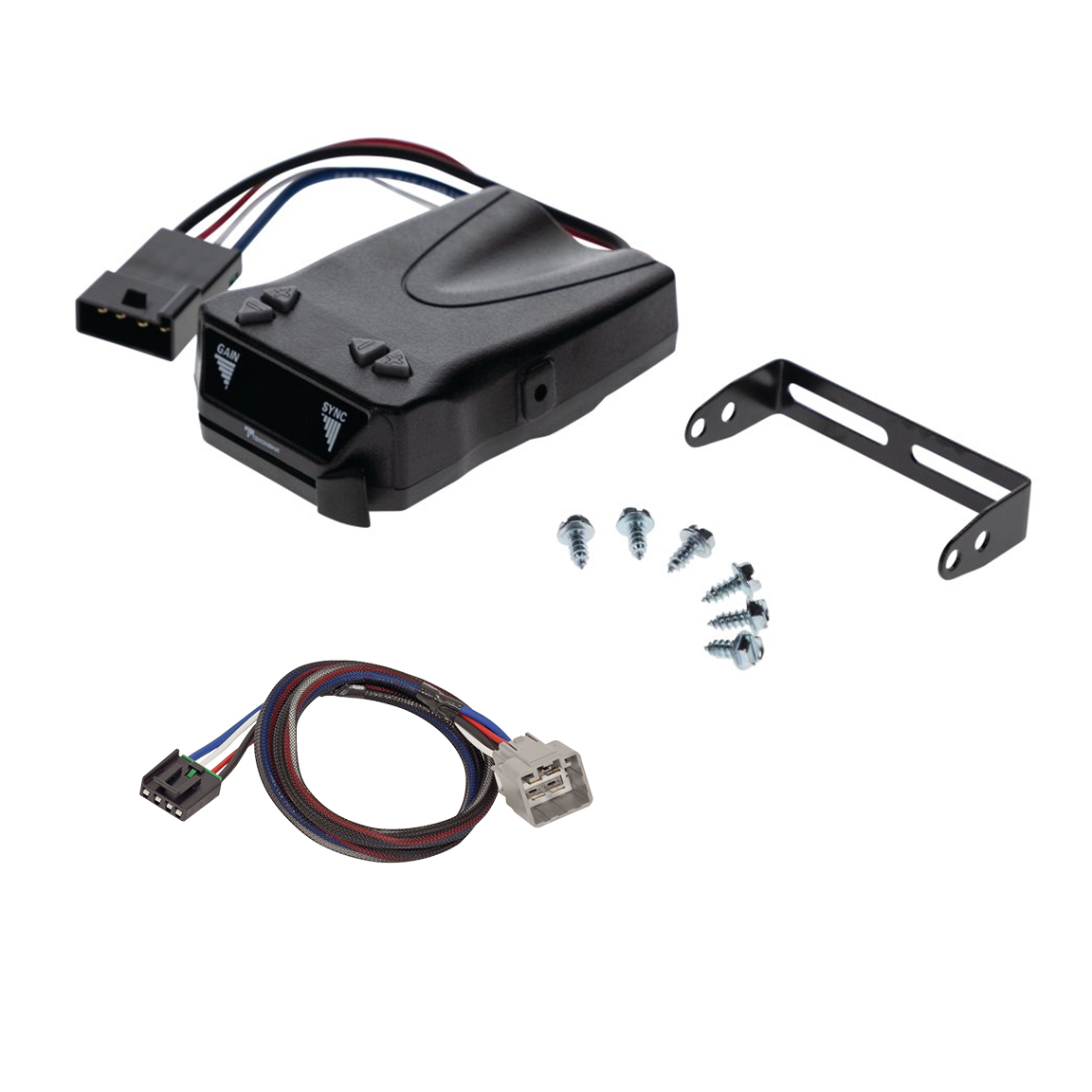 2019-2024 RAM 1500 Reese Towpower Brakeman IV Time Delay Brake Controller for Trailers with 1 to 4 Axles Black 8507111 thumbnail 0