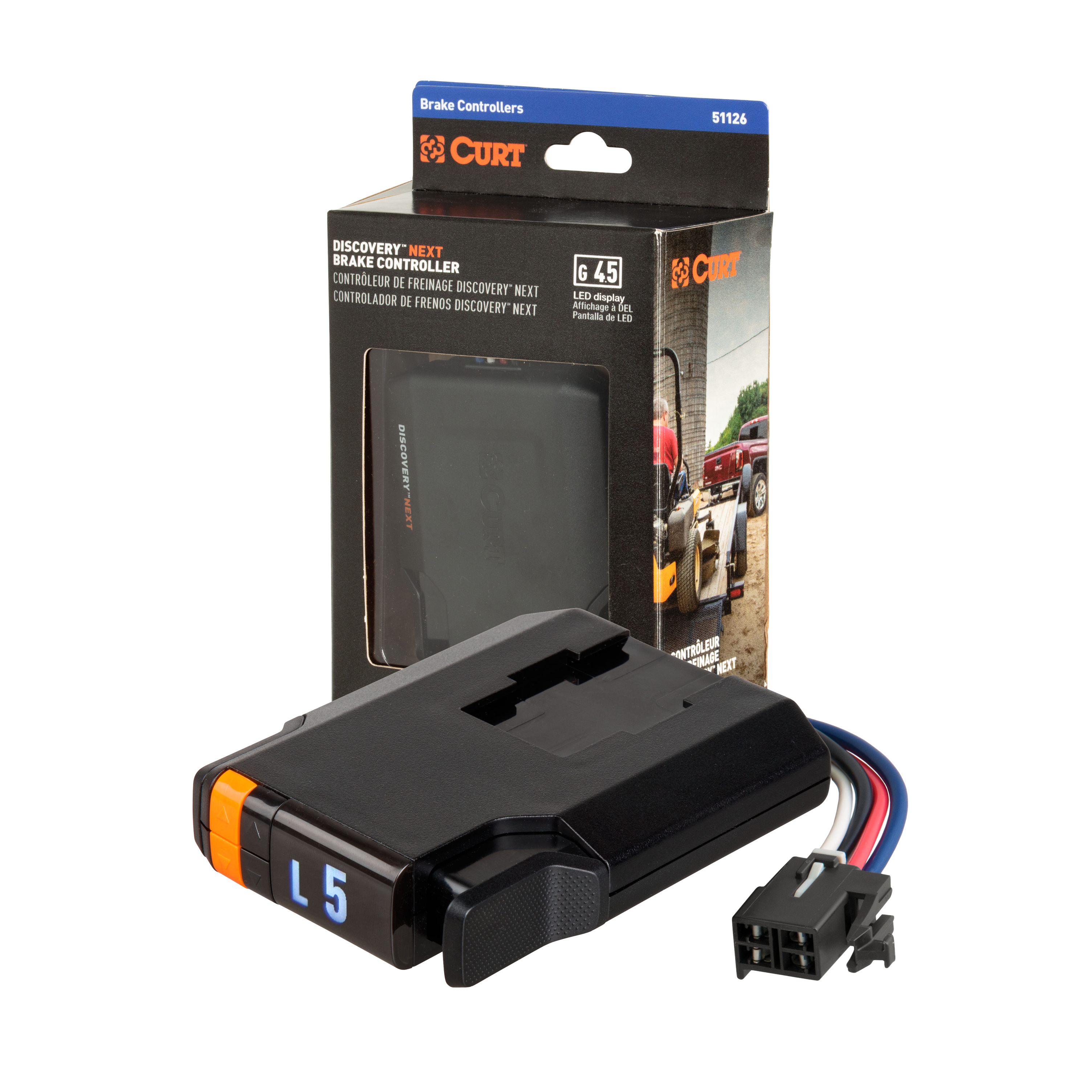 1998-2012 Lincoln Navigator CURT Discovery NEXT Time-Delay Trailer Brake Controller 1-4 axles thumbnail 0
