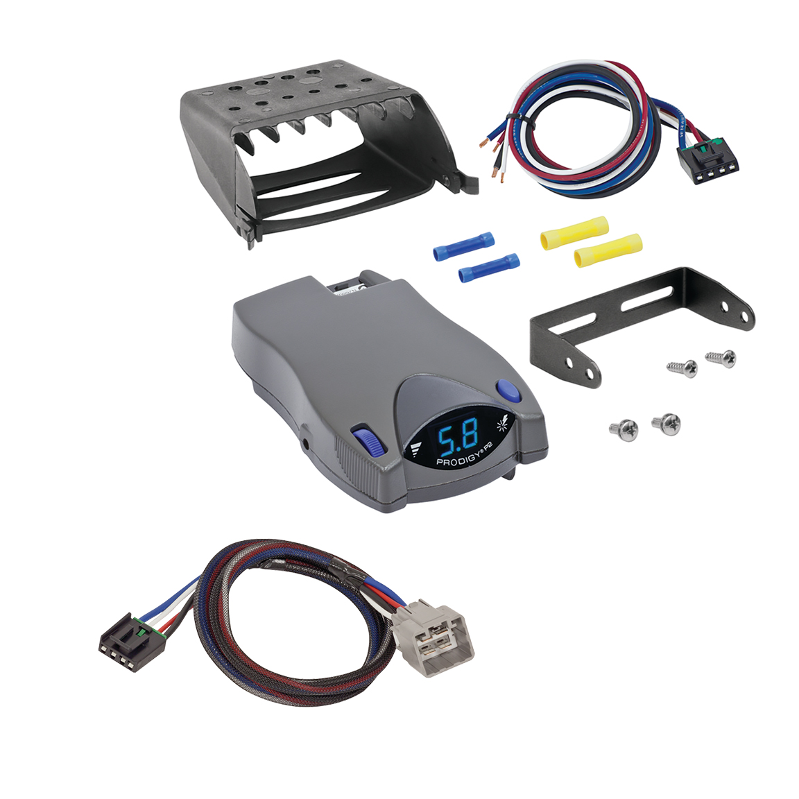 2015-2025 RAM 2500 Prodigy P2 Proportional Brake Controller for Trailers with 1?4 Axles, Gray 90885 thumbnail 0