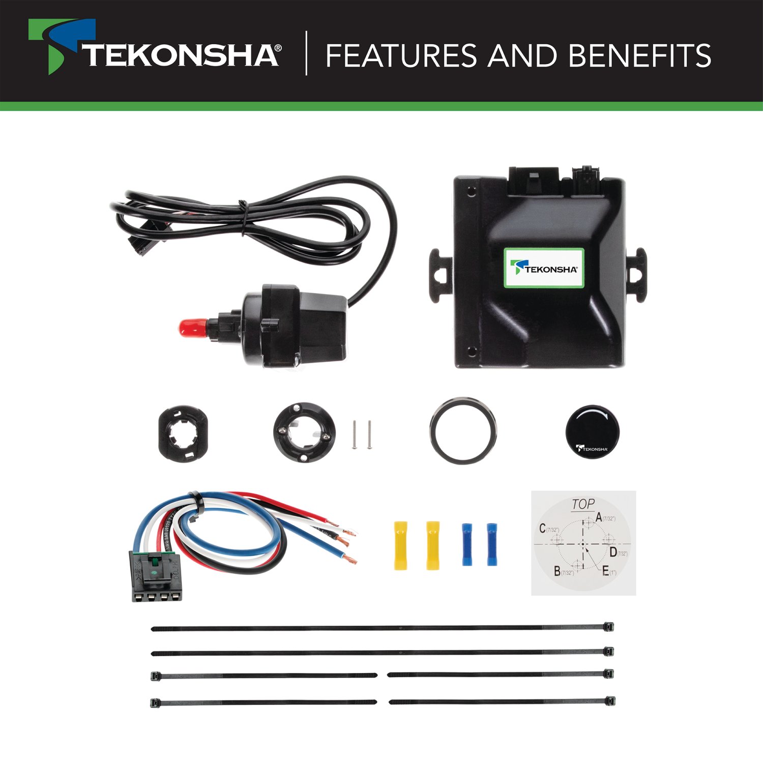 2017-2024 Chrysler Pacifica Tekonsha Prodigy iD Smart Phone Configured Brake Controller for Trailers with 1 to 4 Axles Black 90920 thumbnail 5