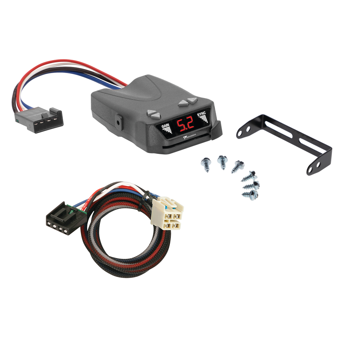 2015-2019 Chevrolet Silverado 3500 HD Tekonsha Brakeman IV Time Delay Brake Controller for Trailers with 1 to 4 Axles Black 8507120 thumbnail 0