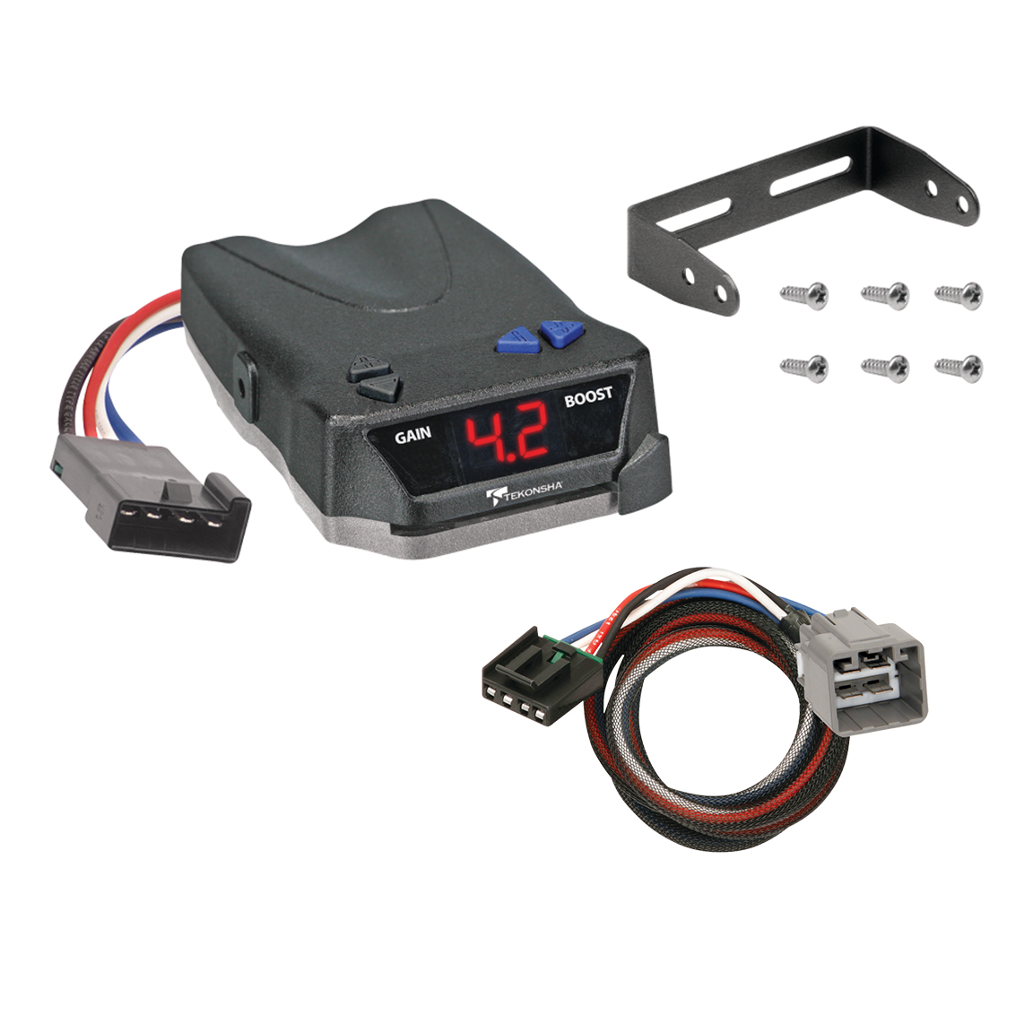 2014-2023 Jeep Cherokee Tekonsha BRAKE-EVN Proportional Brake Controller for Trailers with 1 to 4 Axles Black 8508220 thumbnail 0