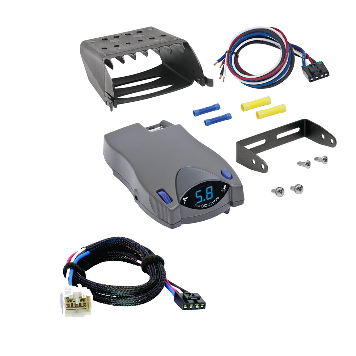 2007-2015 Toyota Tacoma Tekonsha Prodigy P2 Proportional Brake Controller for Trailers with 1 to 4 Axles Gray 90885 thumbnail 0