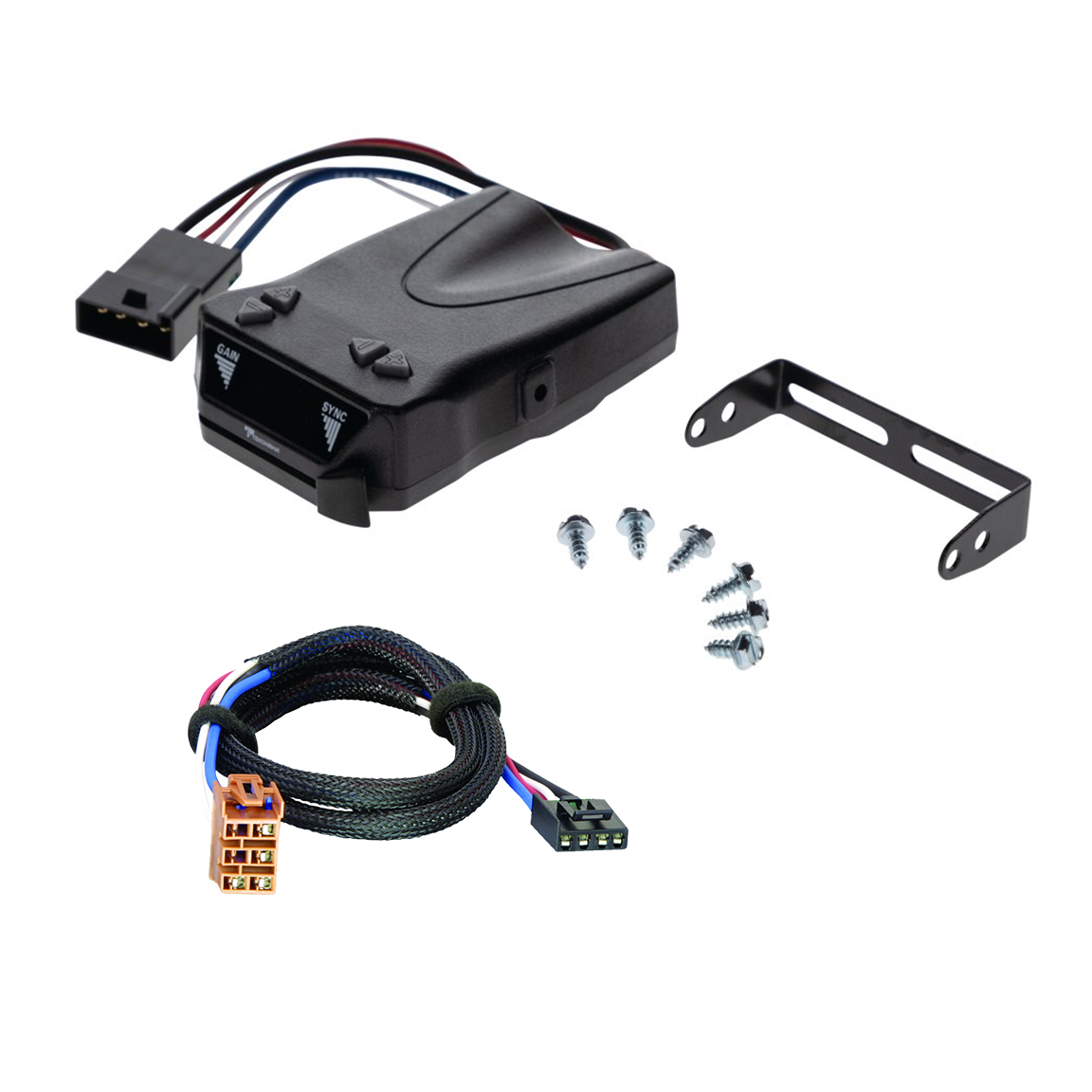 2001-2002 GMC Sierra 2500 HD Reese Towpower Brakeman IV Time Delay Brake Controller for Trailers with 1 to 4 Axles Black 8507111 thumbnail 0
