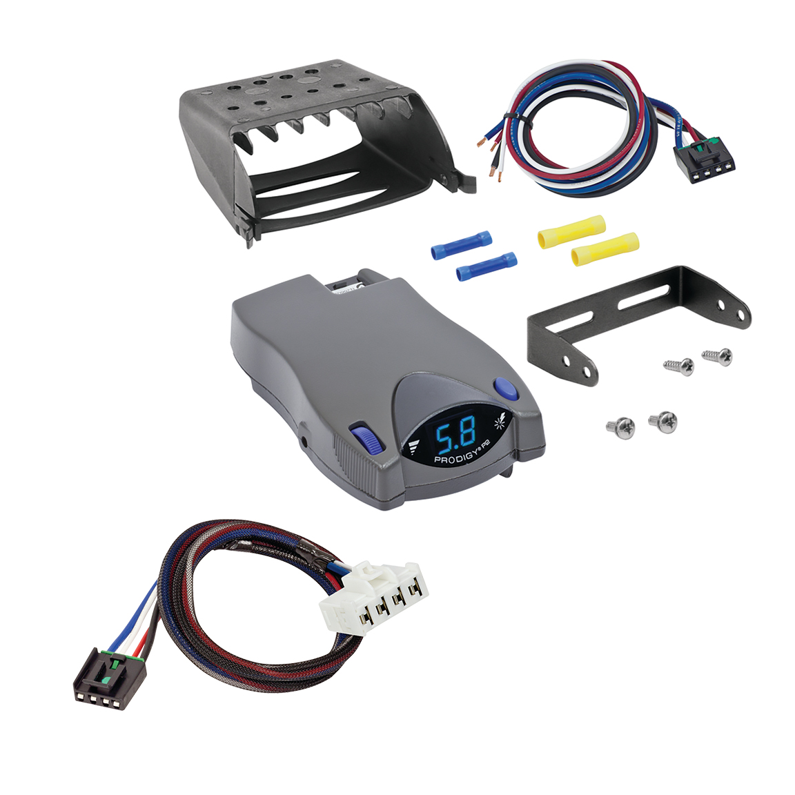 1995-2009 Dodge Ram 1500 Tekonsha Prodigy P2 Proportional Brake Controller for Trailers with 1 to 4 Axles Gray 90885 thumbnail 0