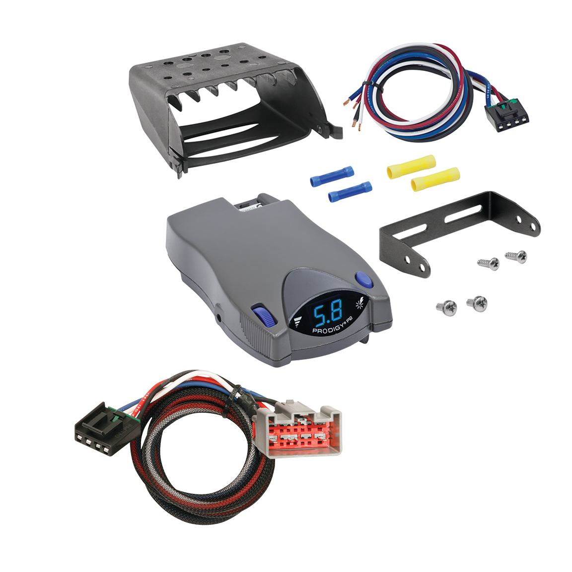 2008-2016 Ford F-250 Super Duty Tekonsha Prodigy P2 Proportional Brake Controller for Trailers with 1 to 4 Axles Gray 90885 thumbnail 0
