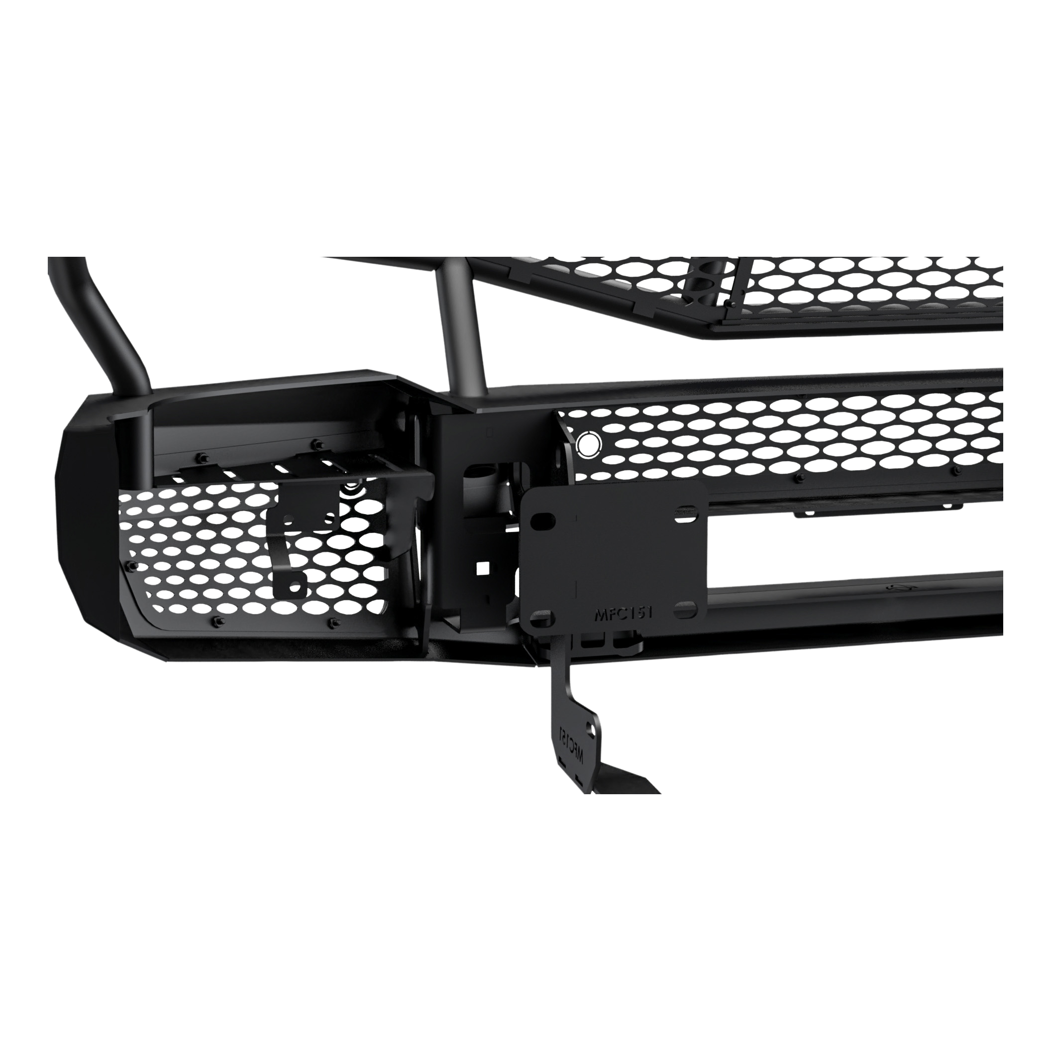 Ranch Hand MFC151BM1 Midnight Front Bumper with Grille Guard thumbnail 2